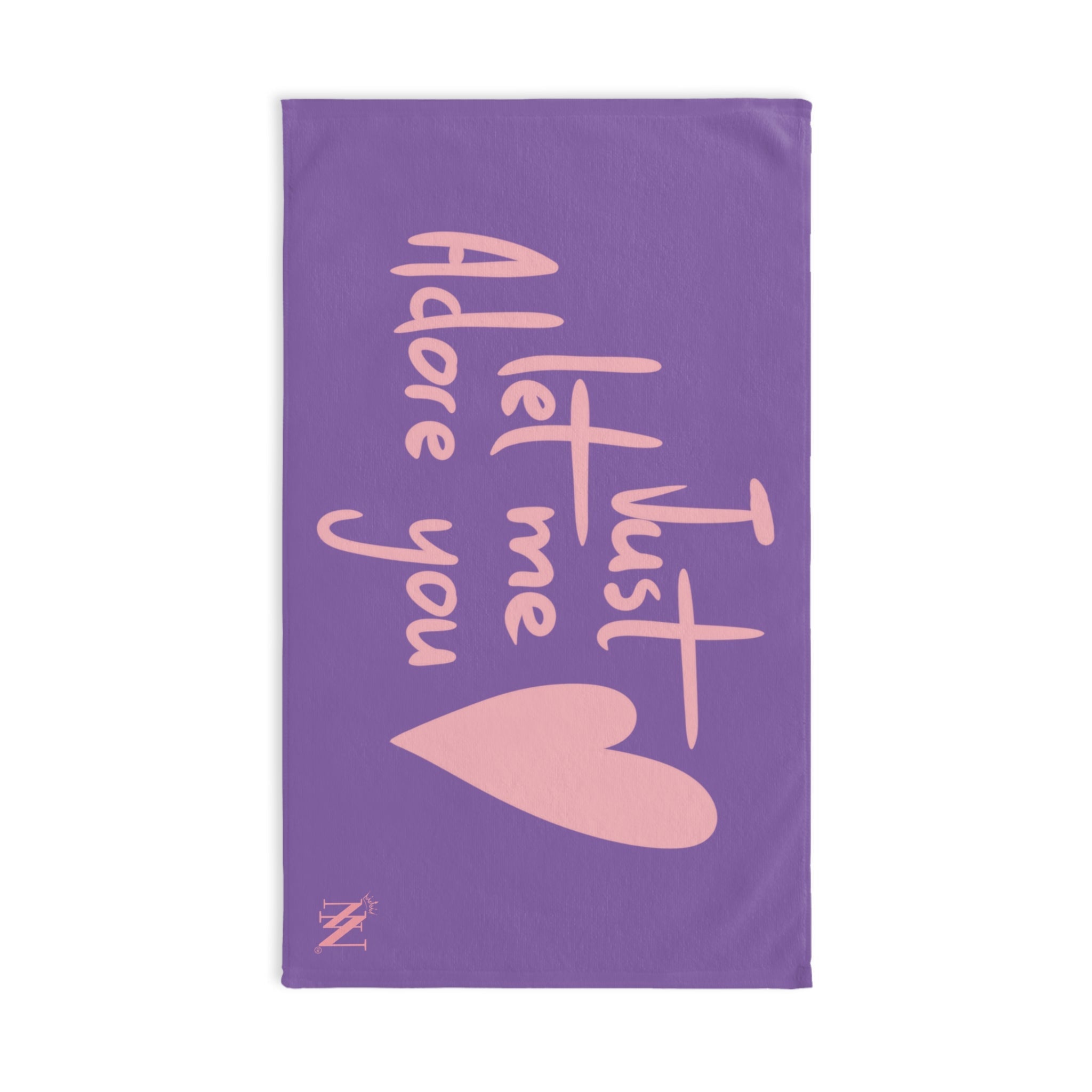 Just Let Me Adore You Lavendar | Mix & Match Classic Fun-Flirty Lovers’ Towels