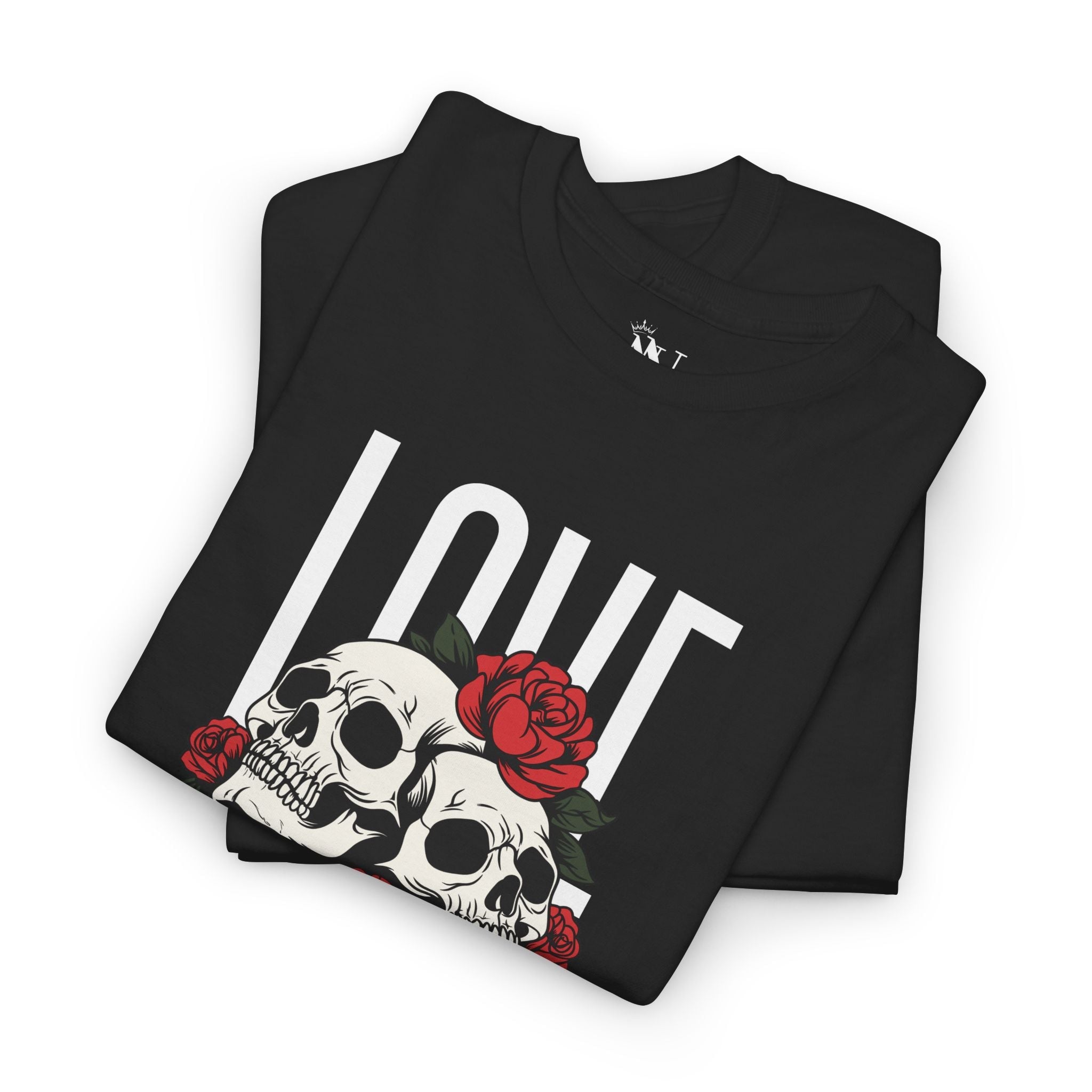 Roses Skulls & Love | Mix & Match Cotton Unisex Fun-Flirty Lovers’ T-Shirts