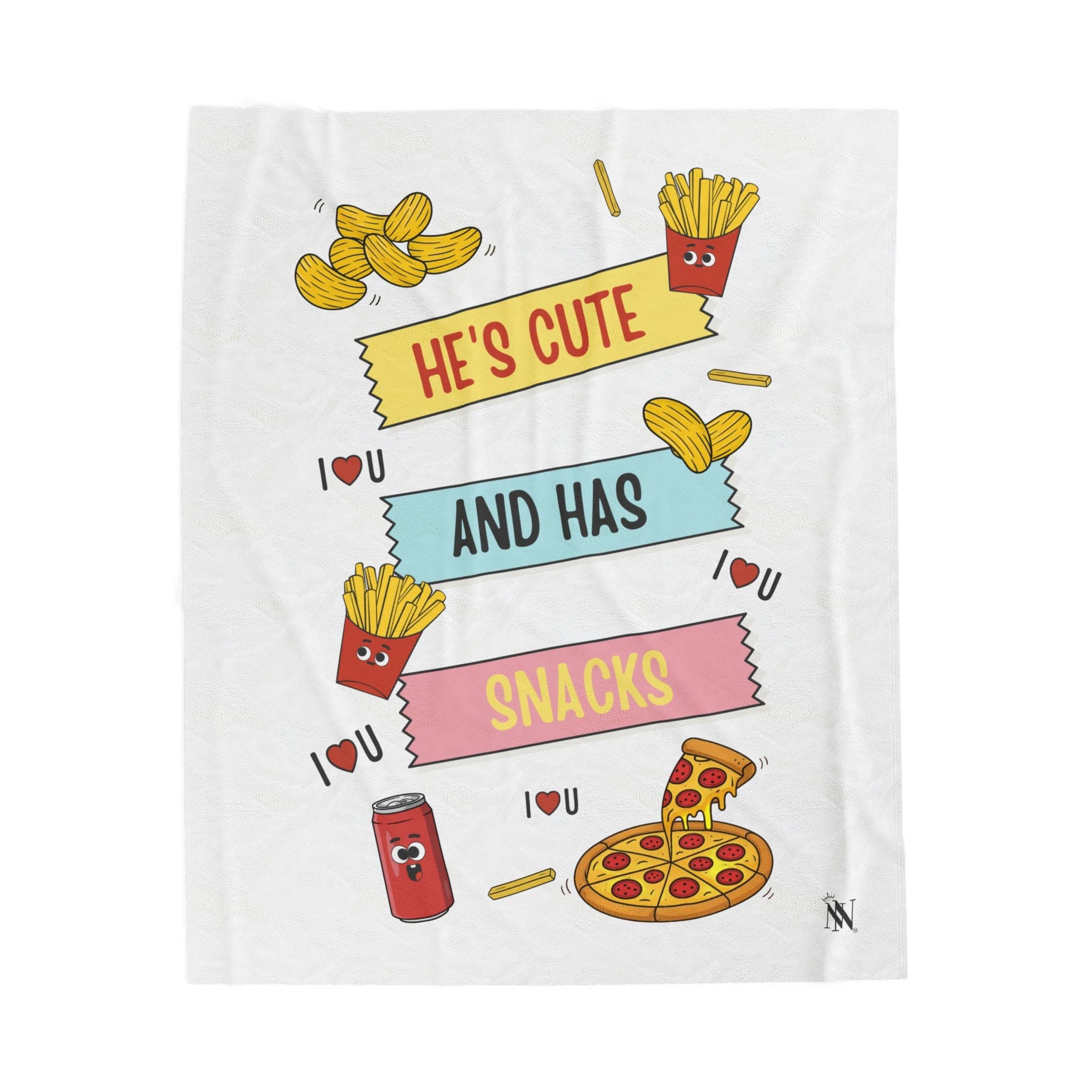 He’s Cute and Has Snacks | Mix & Match Soft Fun-Flirty Lovers’ Blankets