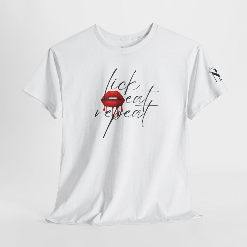 Lick Eat Repeat | Mix & Match Cotton Unisex Fun-Flirty Lovers’ T-Shirts