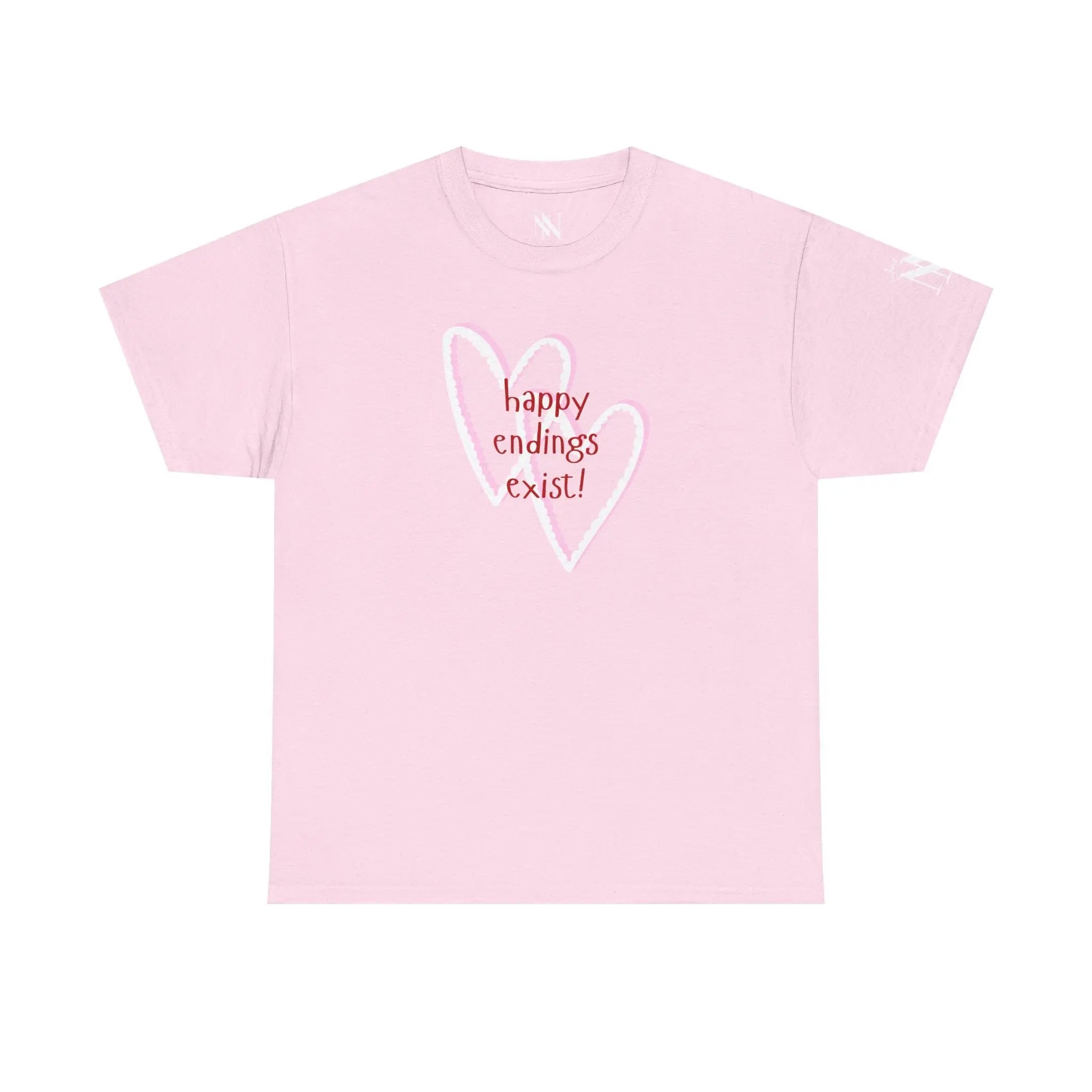Happy Endings Exist! Two Hearts | Mix & Match Cotton Unisex Fun-Flirty Lovers’ T-Shirts