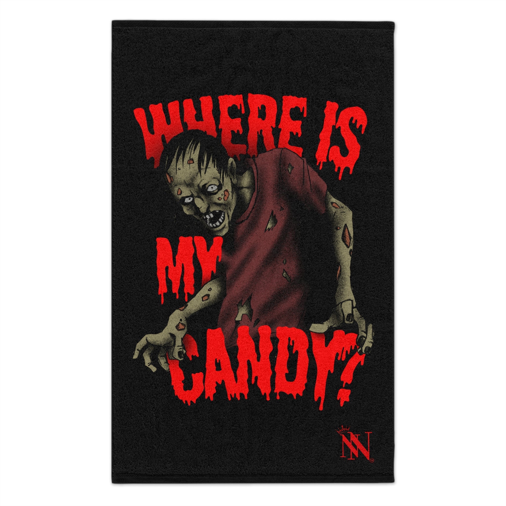 Where is My Candy? Zombie | Mix & Match Soft Fun-Flirty Lovers’ Towels