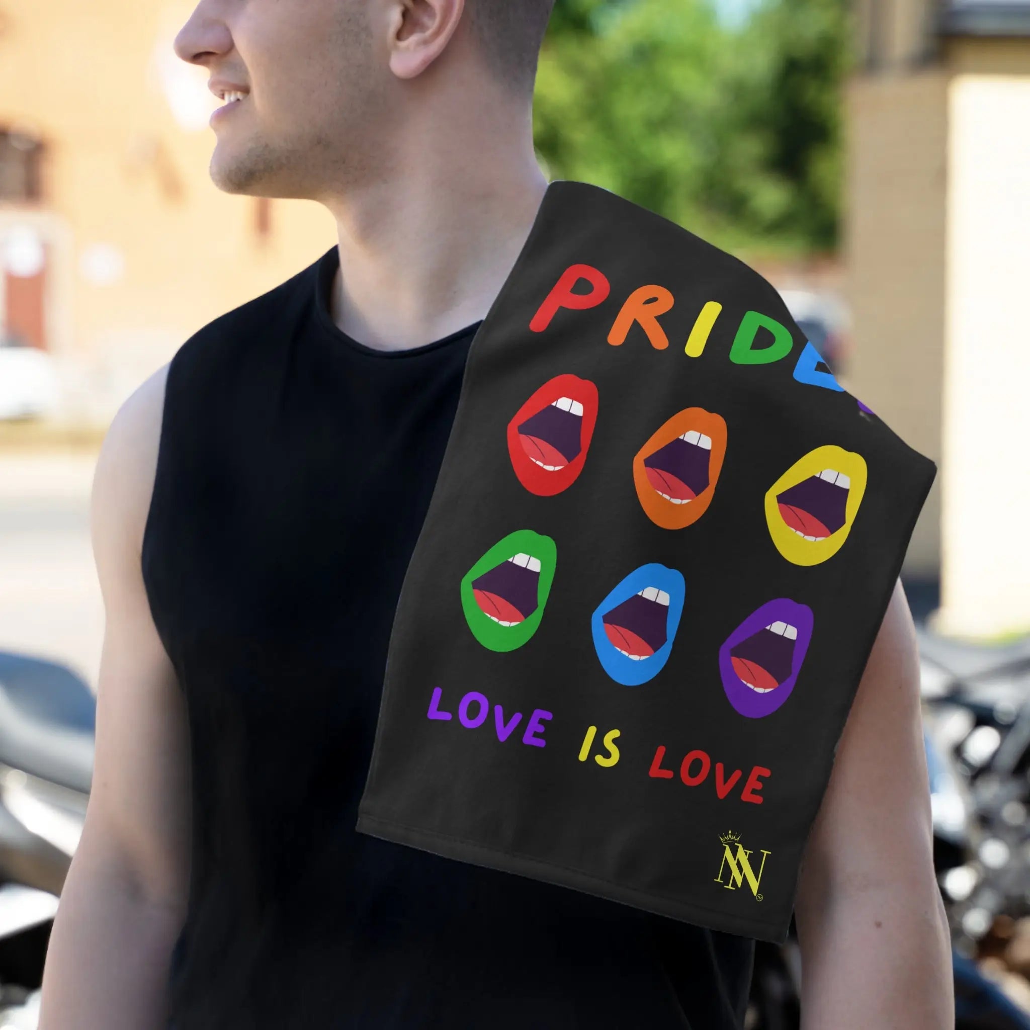 Screaming Pride Love is Love Sex Towel