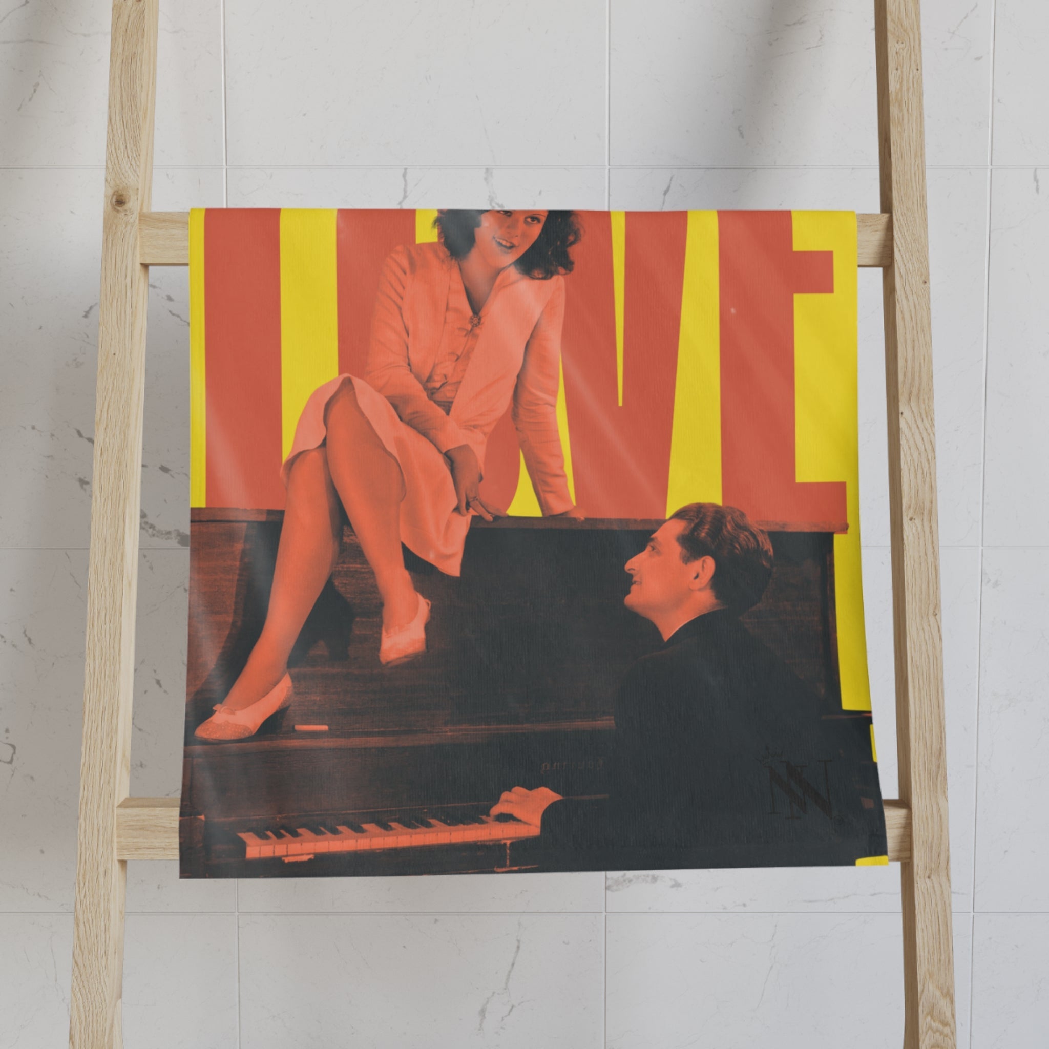 Let Me Play the Song of Love | Mix & Match Original Fun-Flirty Lovers’ Towels