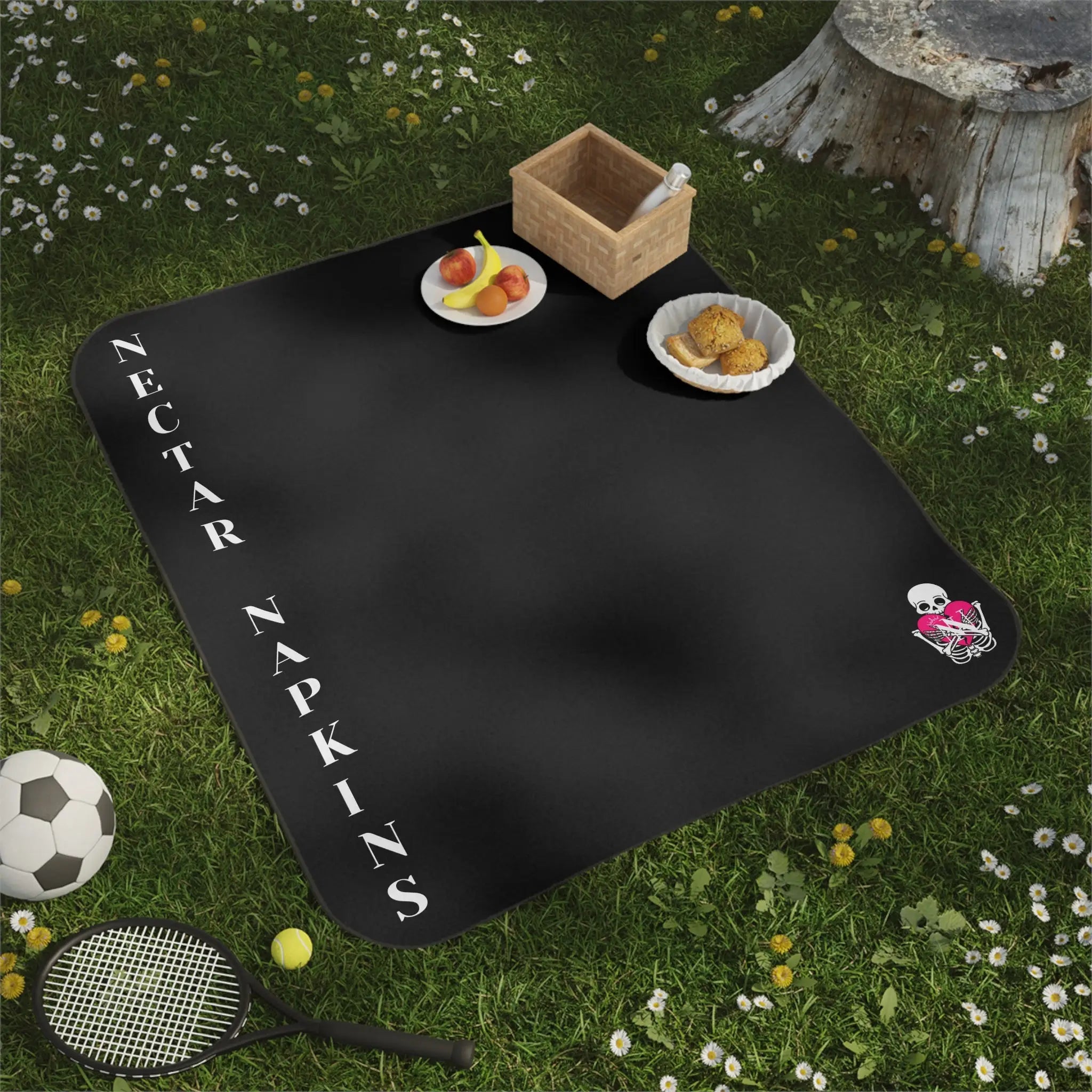 Nectar Napkins Brand Black Water-Resistant Sex Blanket