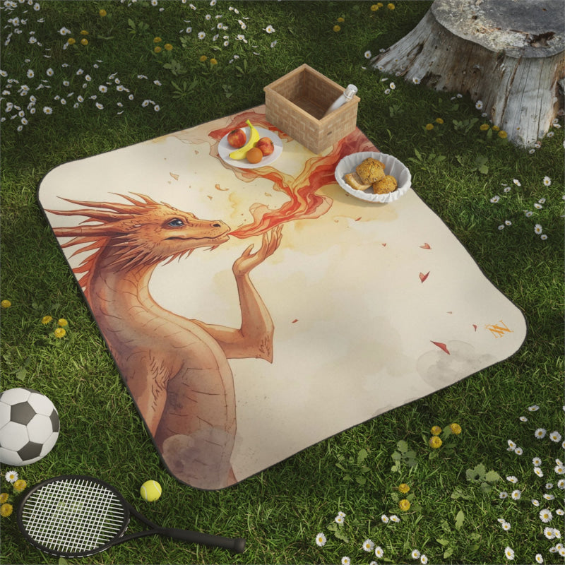 She Breathes Fire Dragon Fantasy | Mix Match Fun-Flirty Lovers’ Water-Resistant Blankets