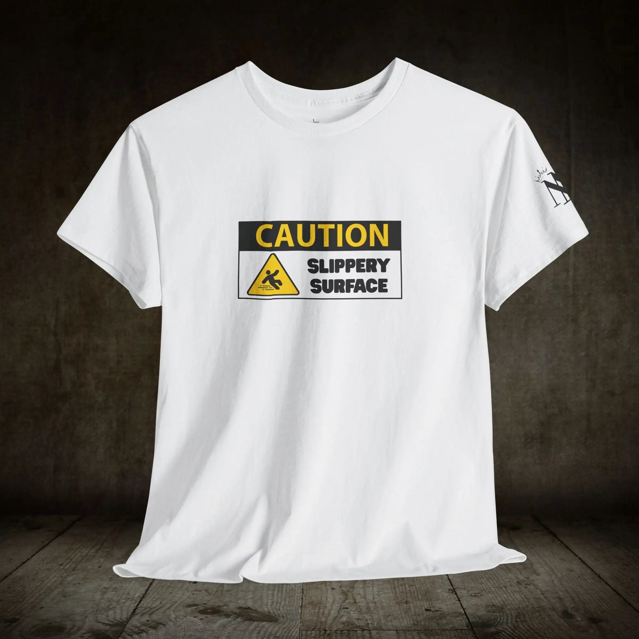 Caution: Slippery Surface | Mix & Match Cotton Unisex Fun-Flirty Loversβ T-Shirts