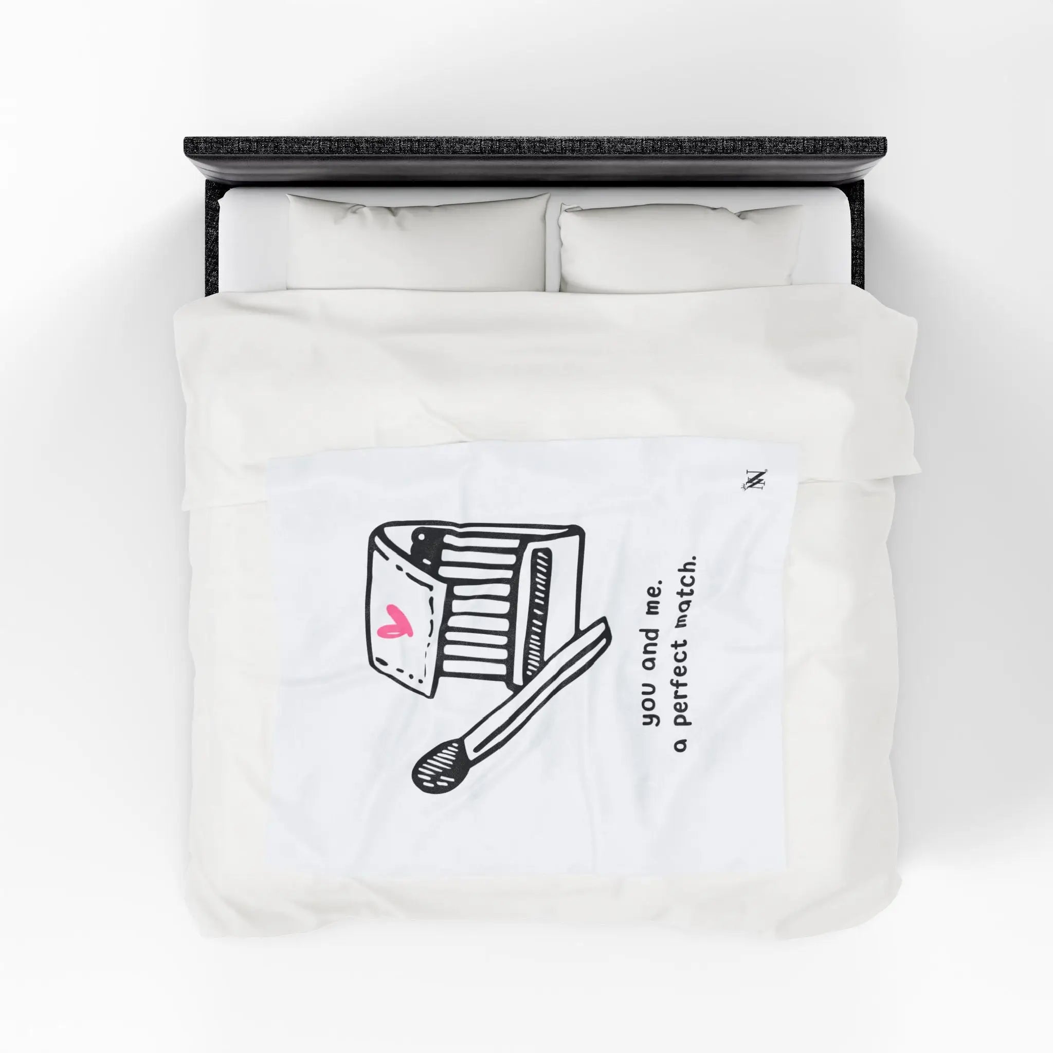 You and Me A Perfect Match | Mix & Match Soft Fun-Flirty Lovers’ Blankets