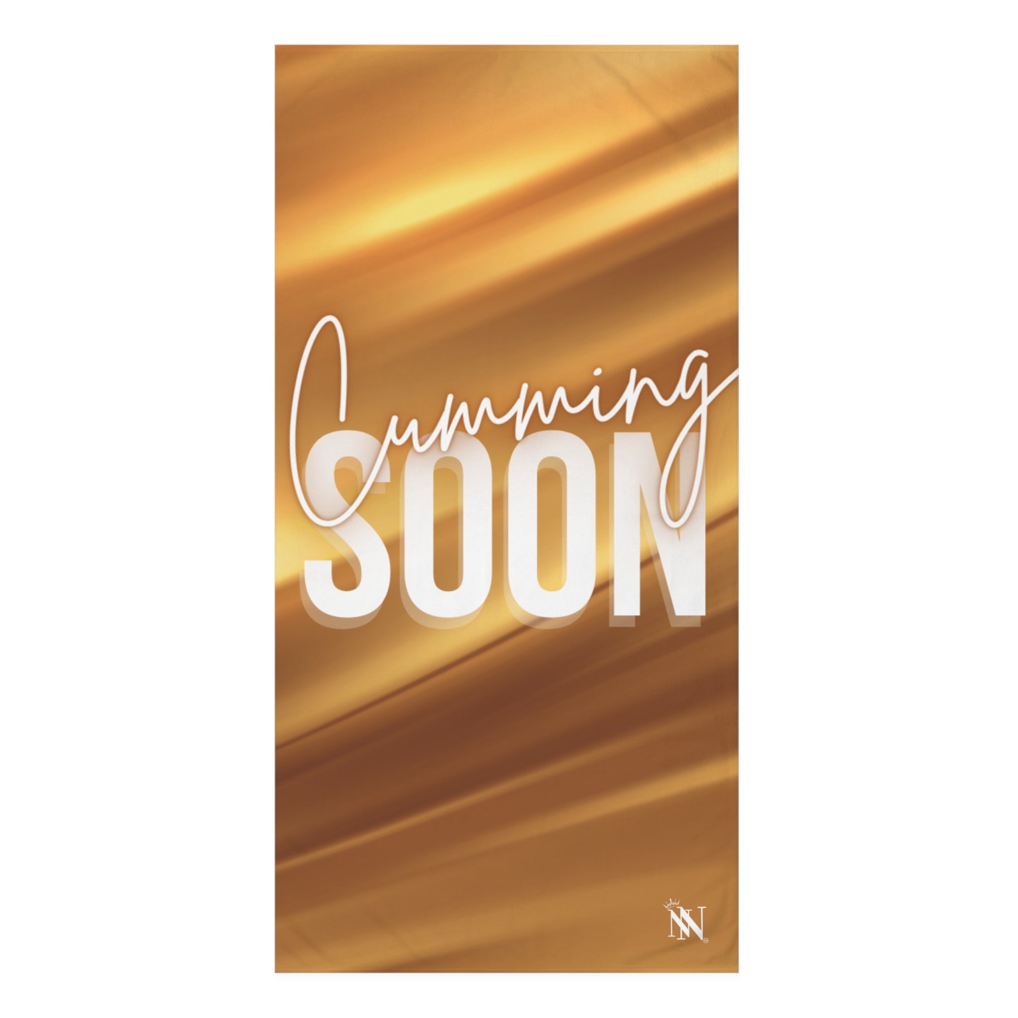 Cumming Soon 24k Gold Print Big Anal Play Sex Towel