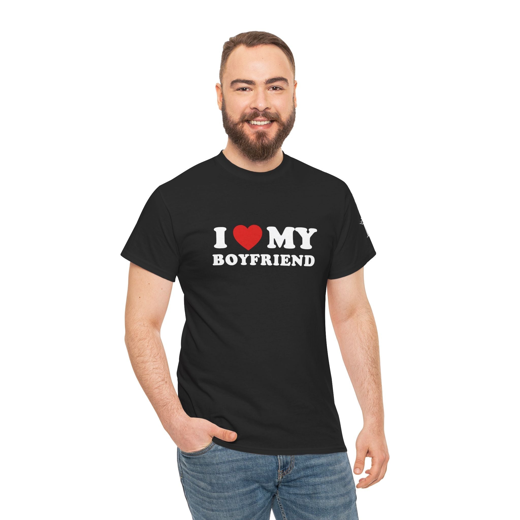 I Love My Boyfriend | Mix & Match Cotton Unisex Fun-Flirty Lovers’ T-Shirts