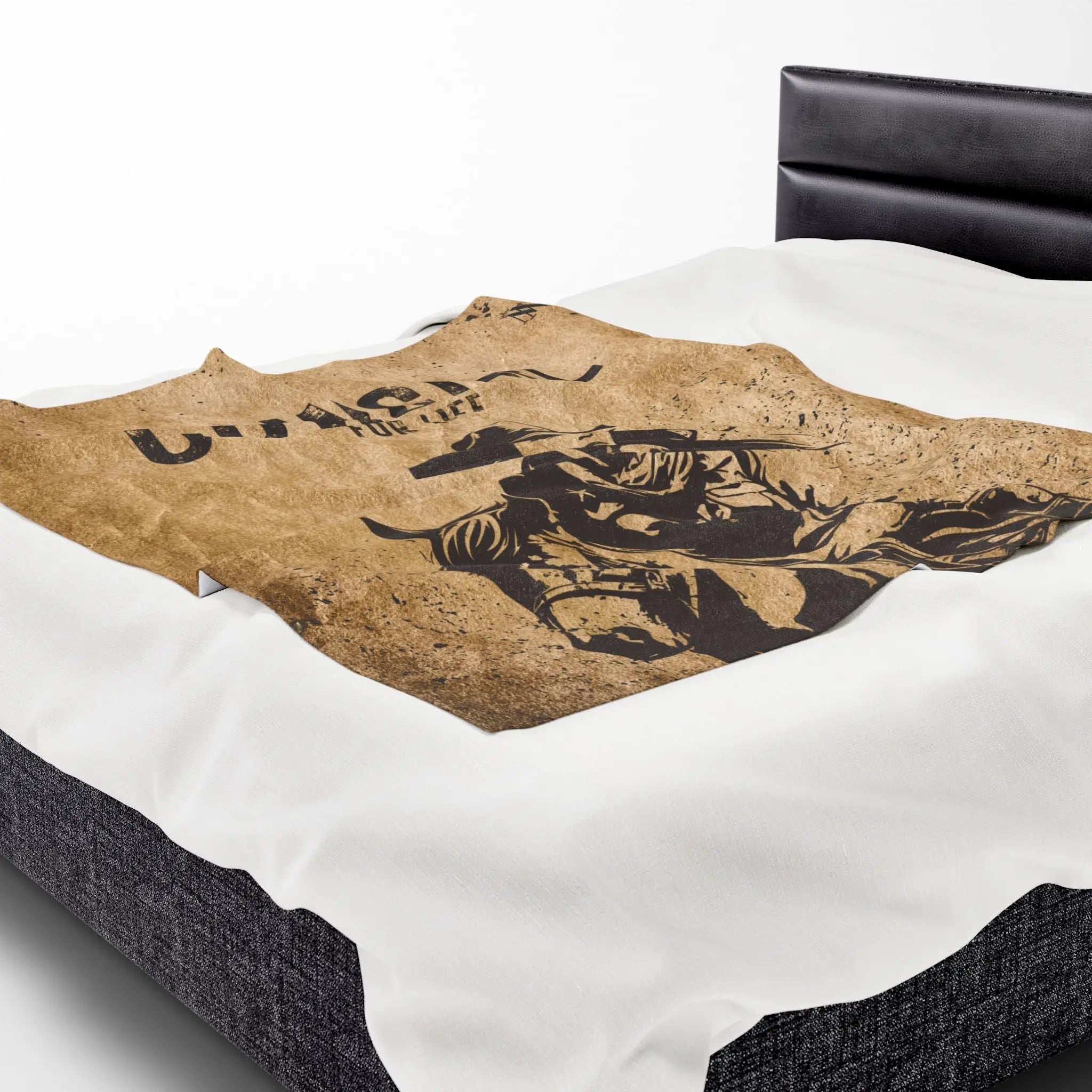 Vintage Cowgirl for Life Poster | Mix & Match Soft Fun-Flirty Lovers’ Blankets