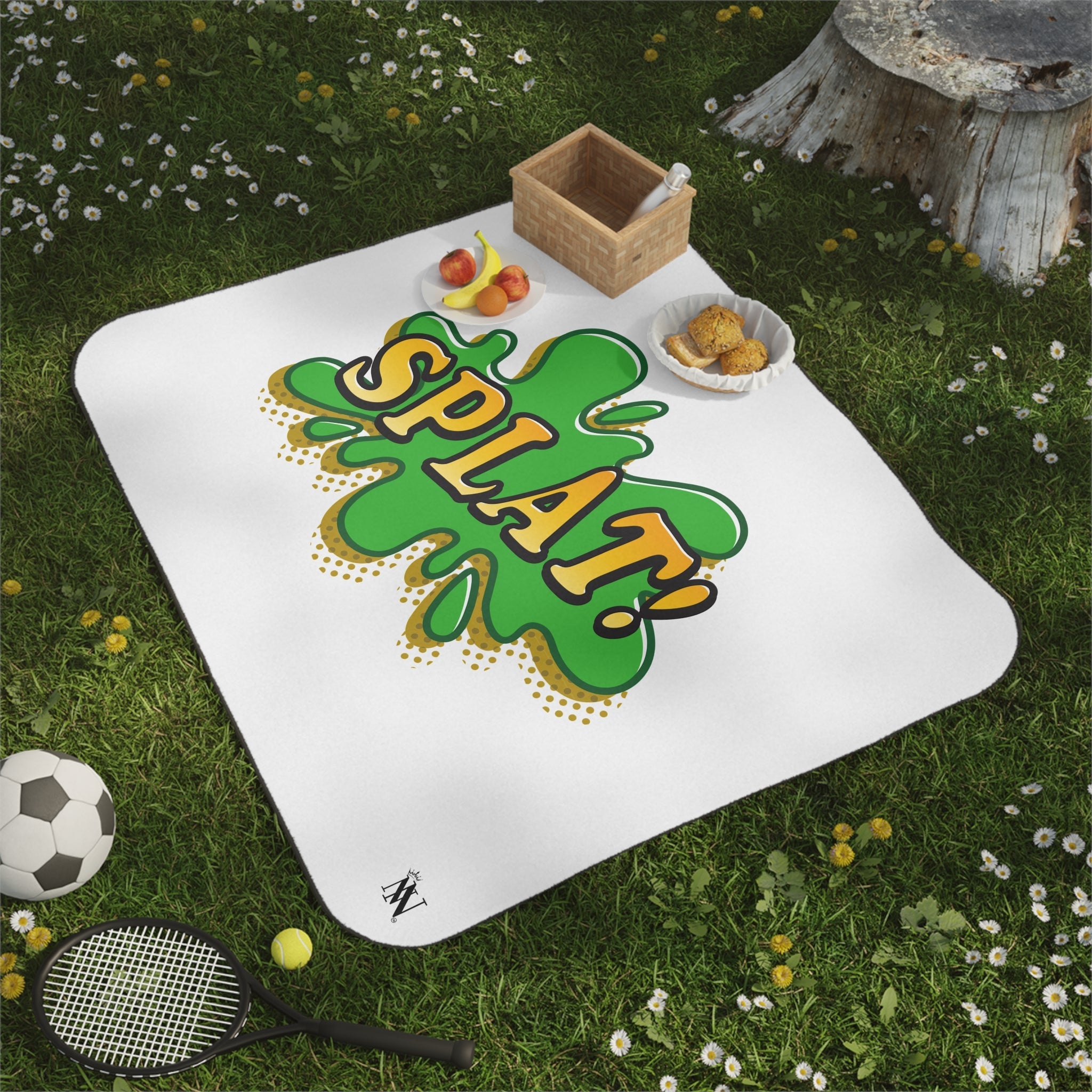 Splat! Cartoon Fun | Mix Match Fun-Flirty Lovers’ Water-Resistant Blankets