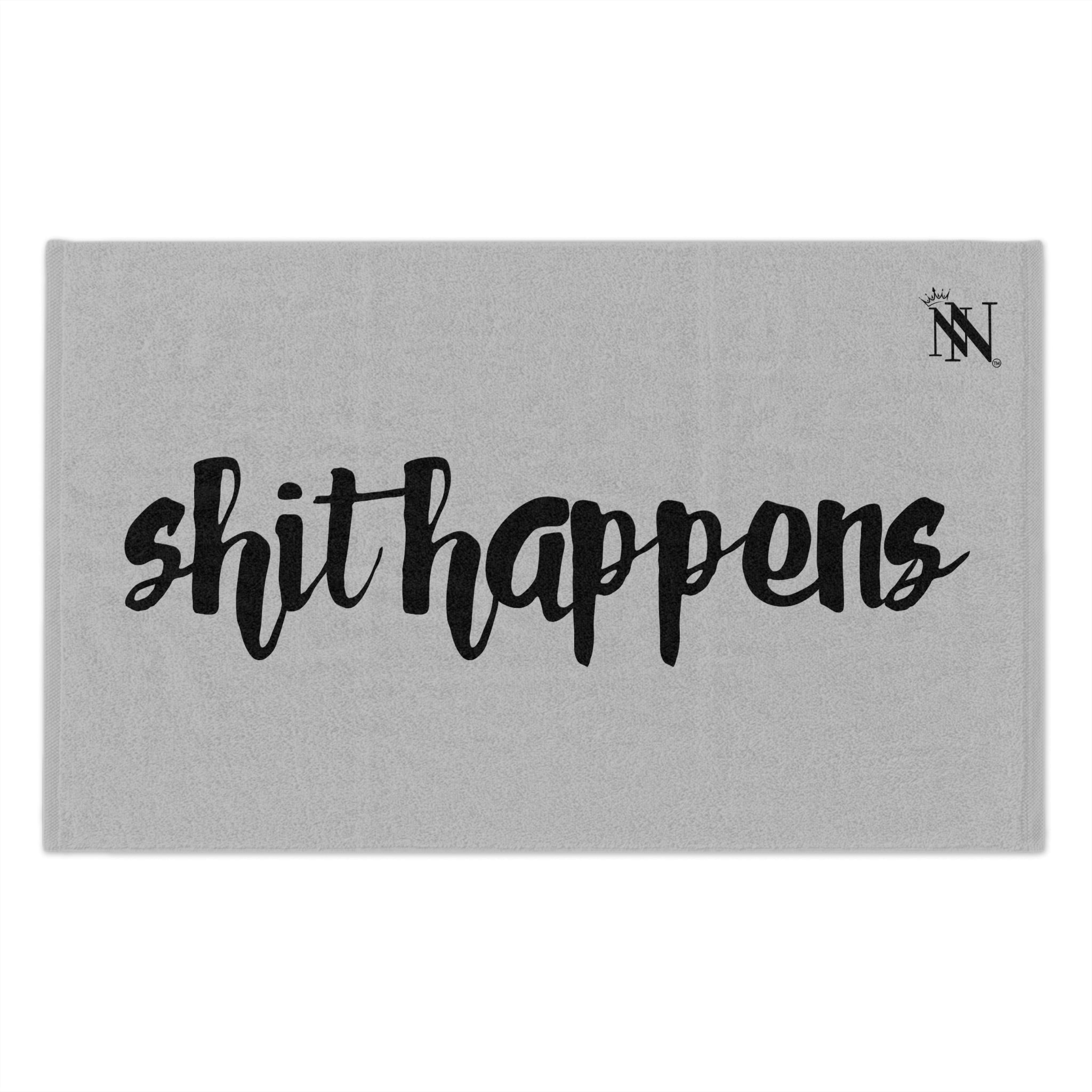 Shit Happens Silver | Mix & Match Soft Fun-Flirty Lovers’ Towels
