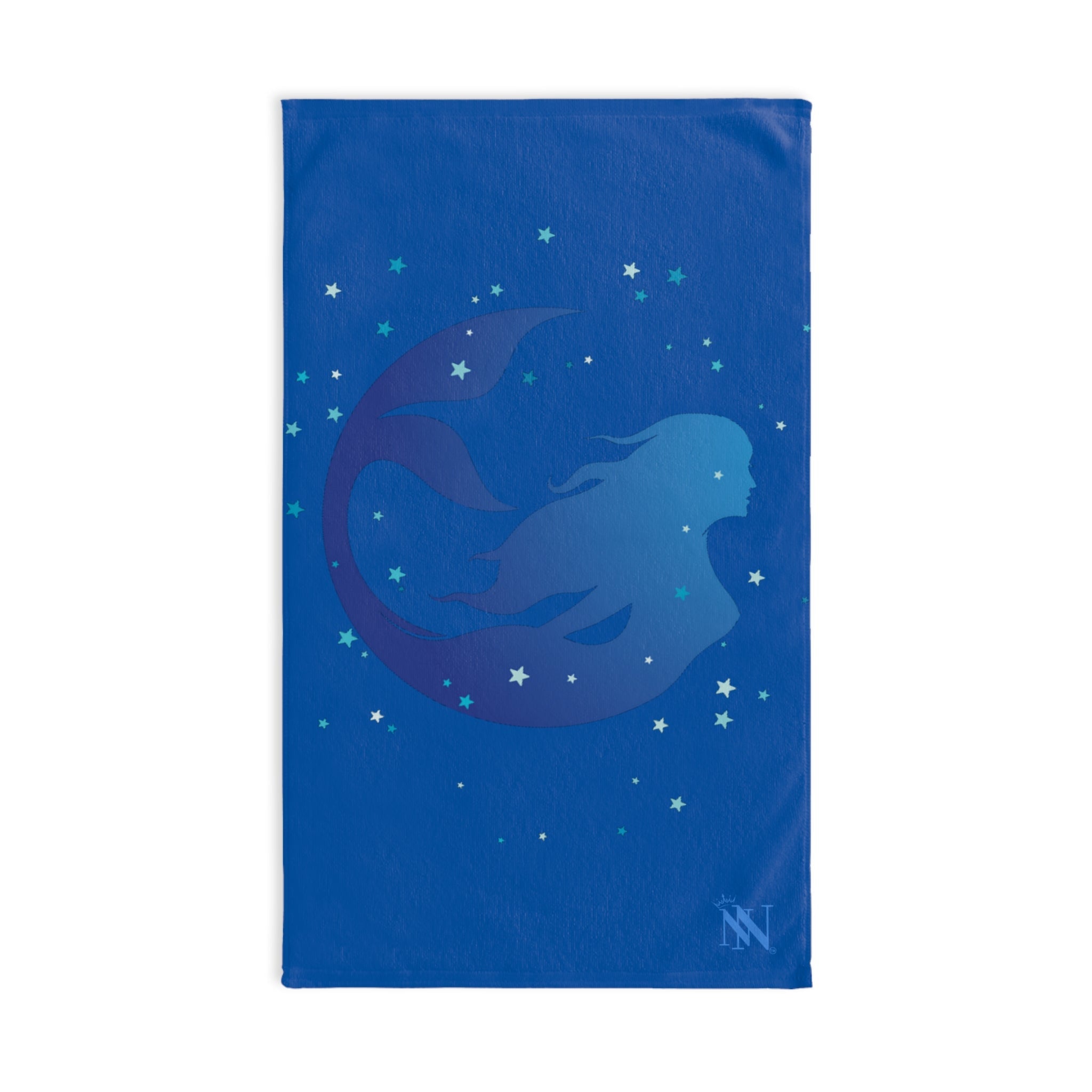 Mermaid Blue Stars Blue Cum Towel