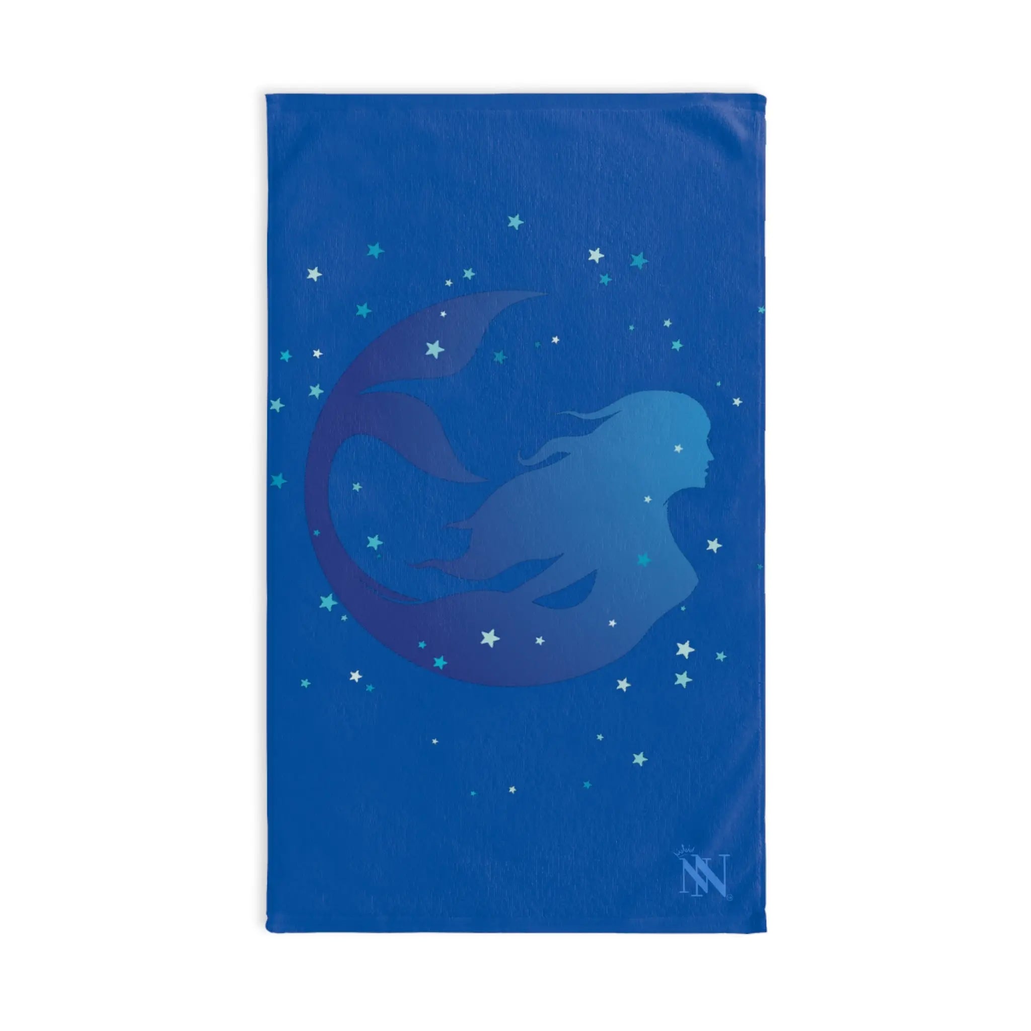 Mermaid Blue Stars Blue Cum Towel
