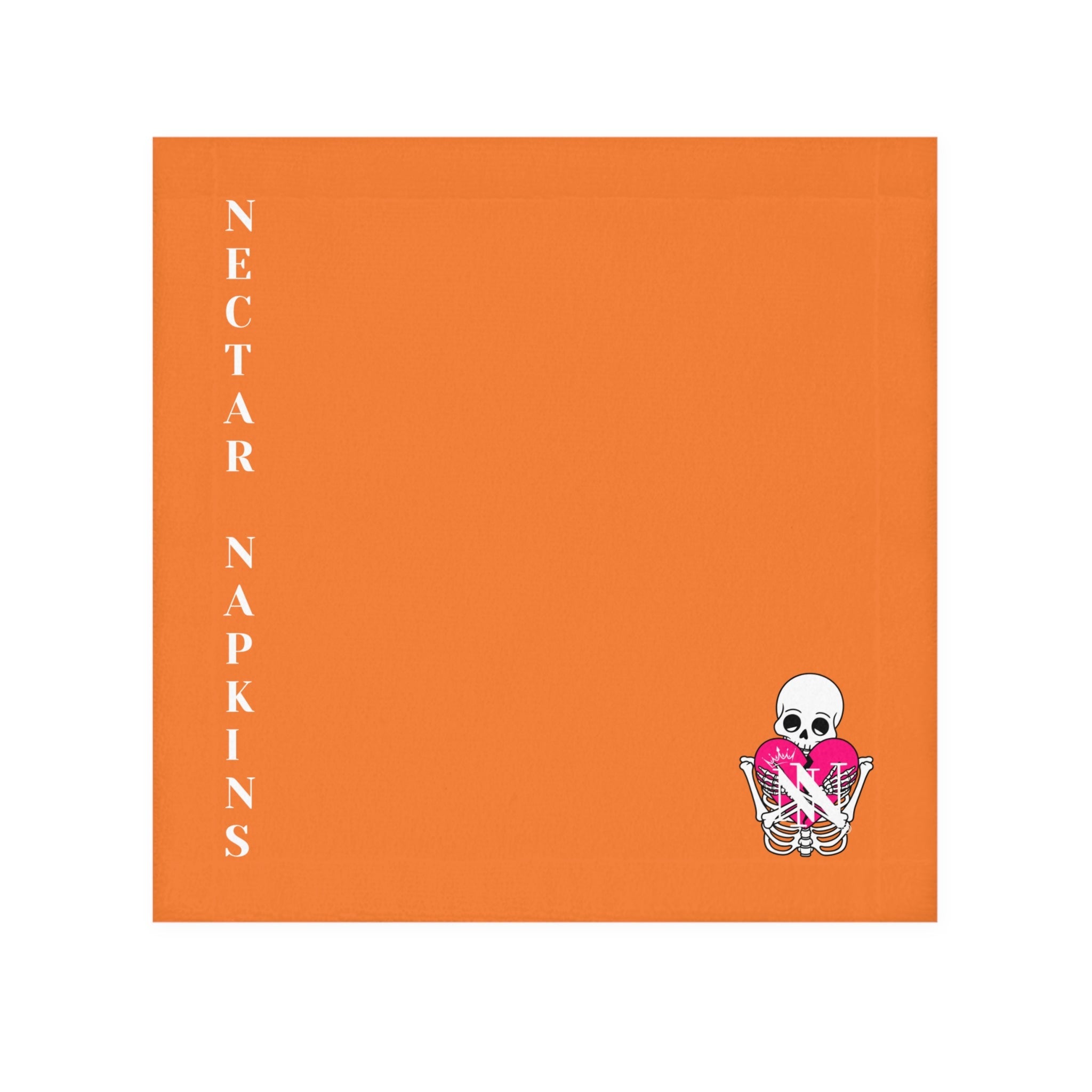 Nectar Napkins Brand Crusta Bright Orange Microfiber Nut Rag