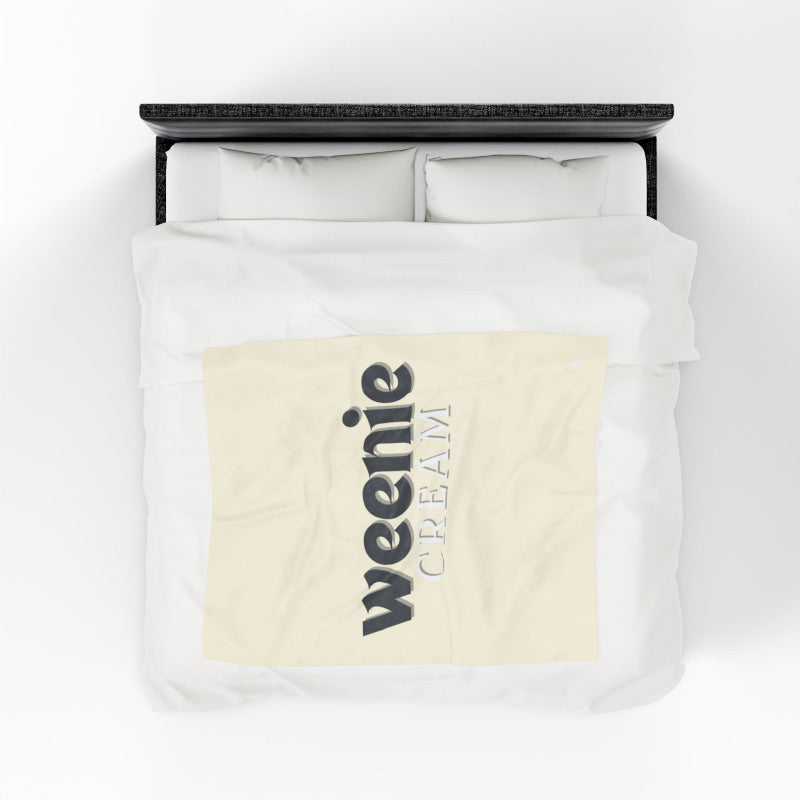 Weenie Cream | Mix & Match Velveteen Fun-Flirty Lovers’ Blankets