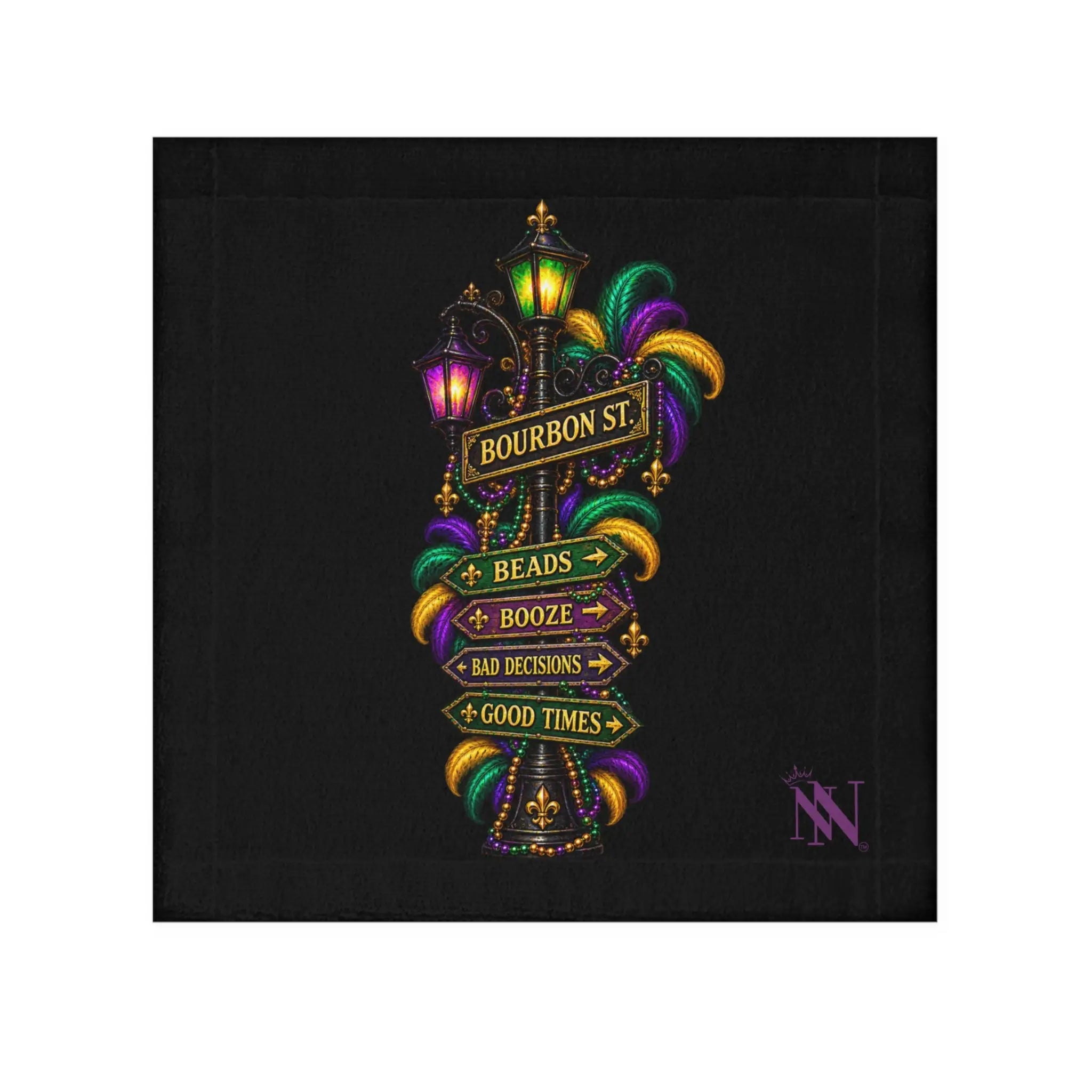 Bourbon St. Sign Bad Decisions Lils’ Sex Towel