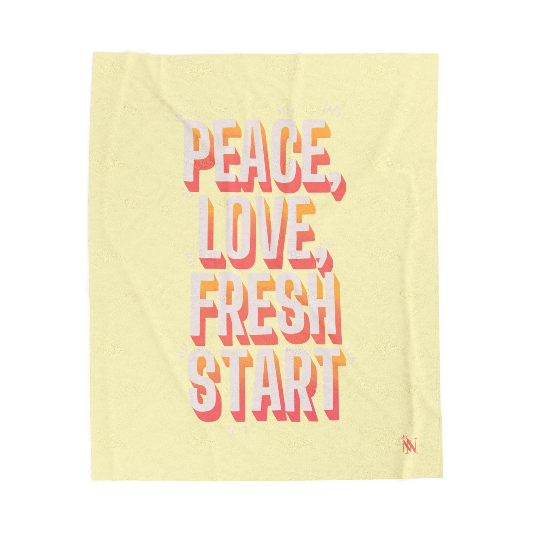 Peace Love Fresh Start | Mix & Match Velveteen Fun-Flirty Lovers’ Blankets