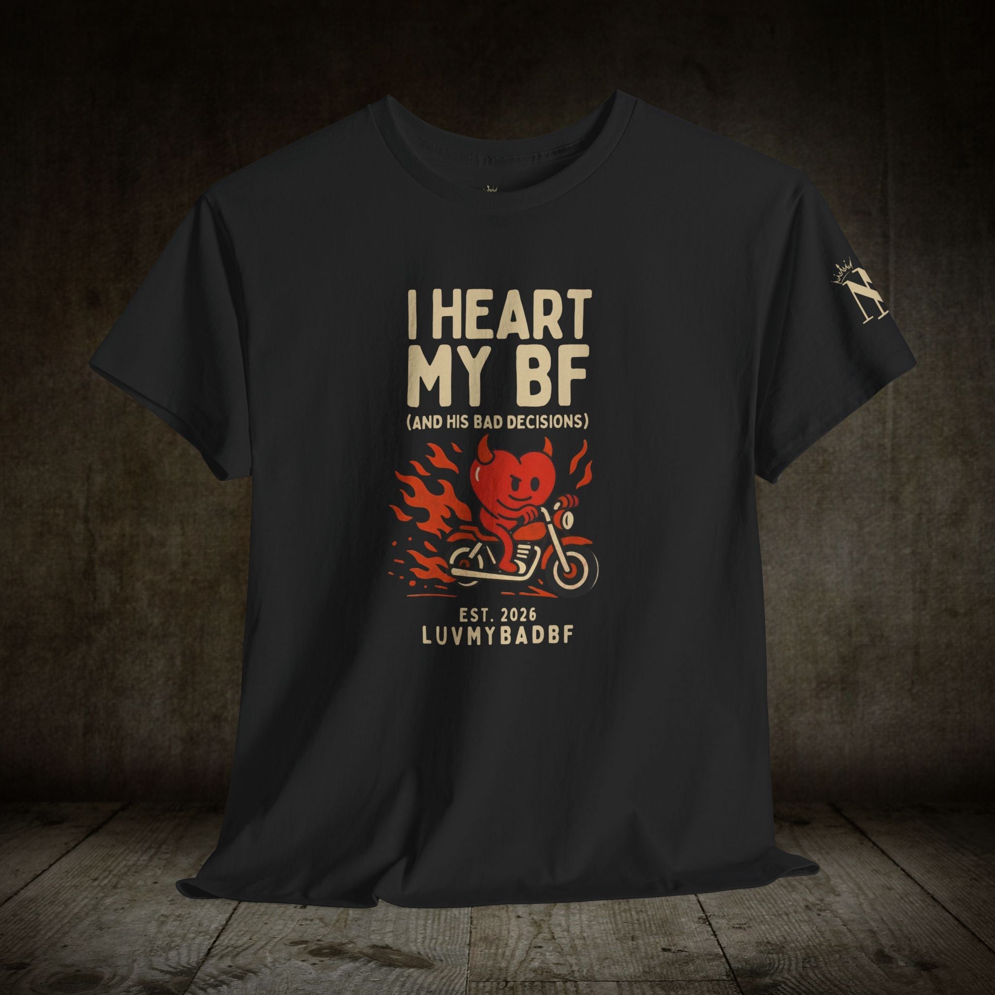 I Heart My BF | Mix & Match Cotton Unisex Fun-Flirty Lovers’ T-Shirts