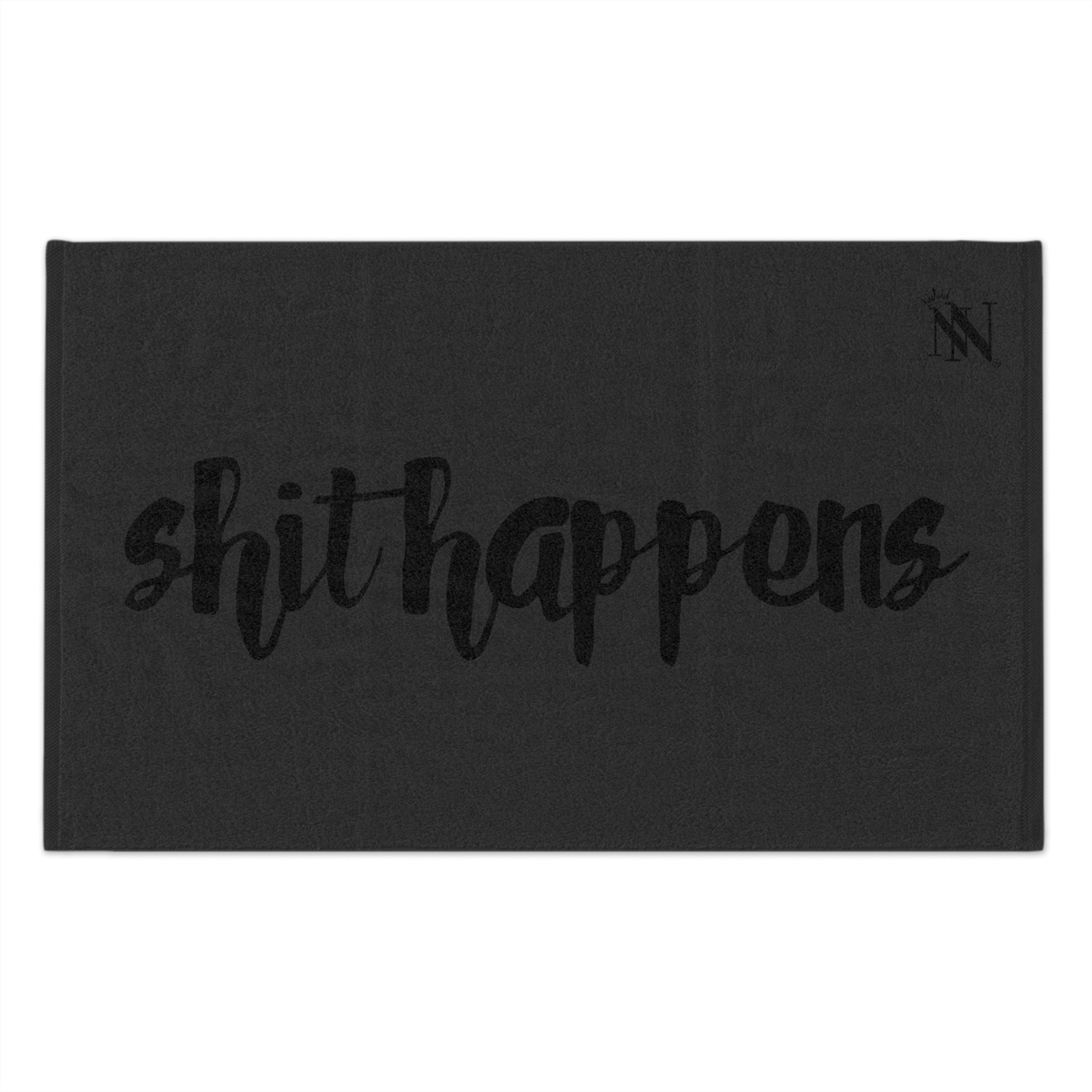 Shit Happens Dark Grey | Mix & Match Soft Fun-Flirty Lovers’ Towels