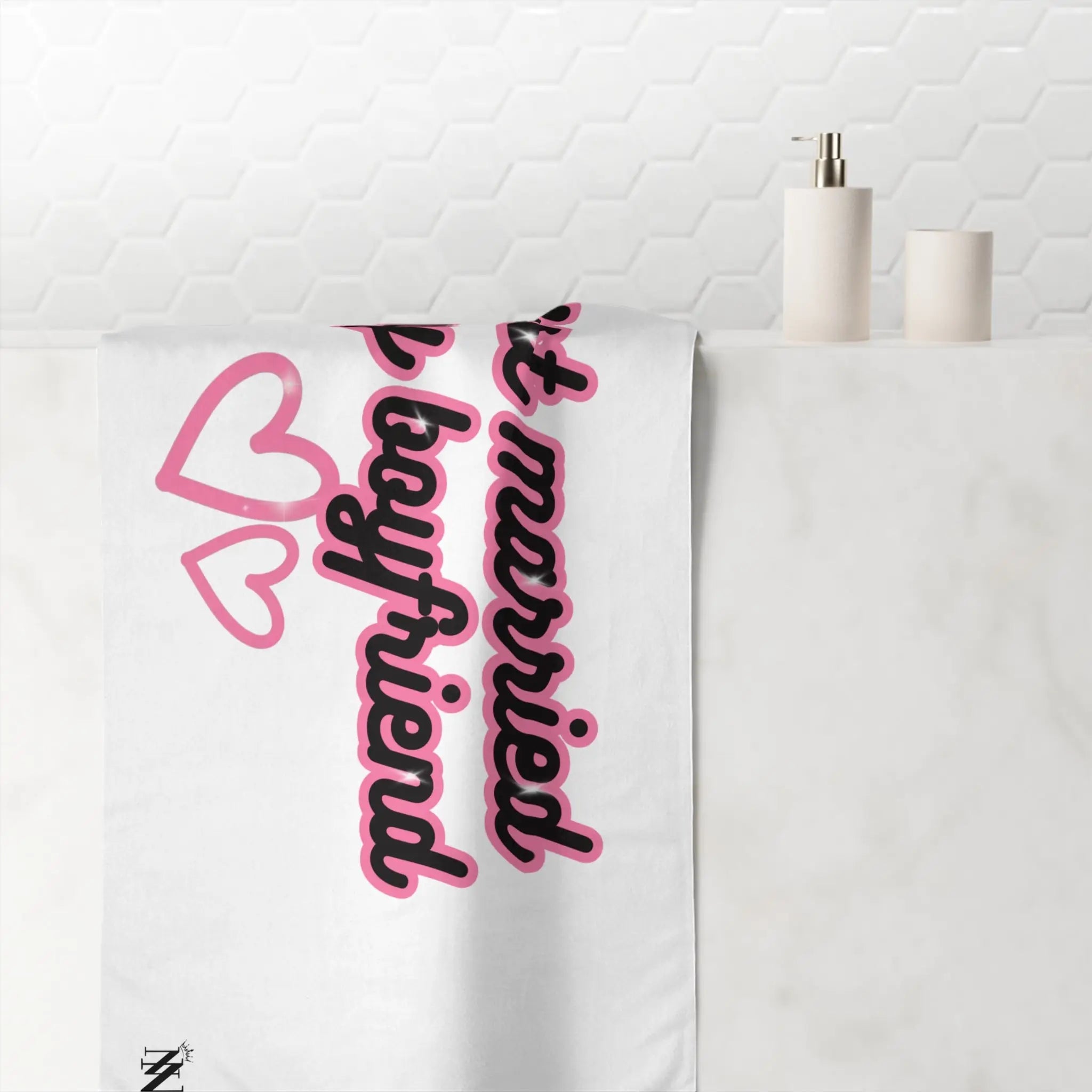 Just Married My Boyfriend | Mix & Match XL Fun-Flirty Lovers’ Towels