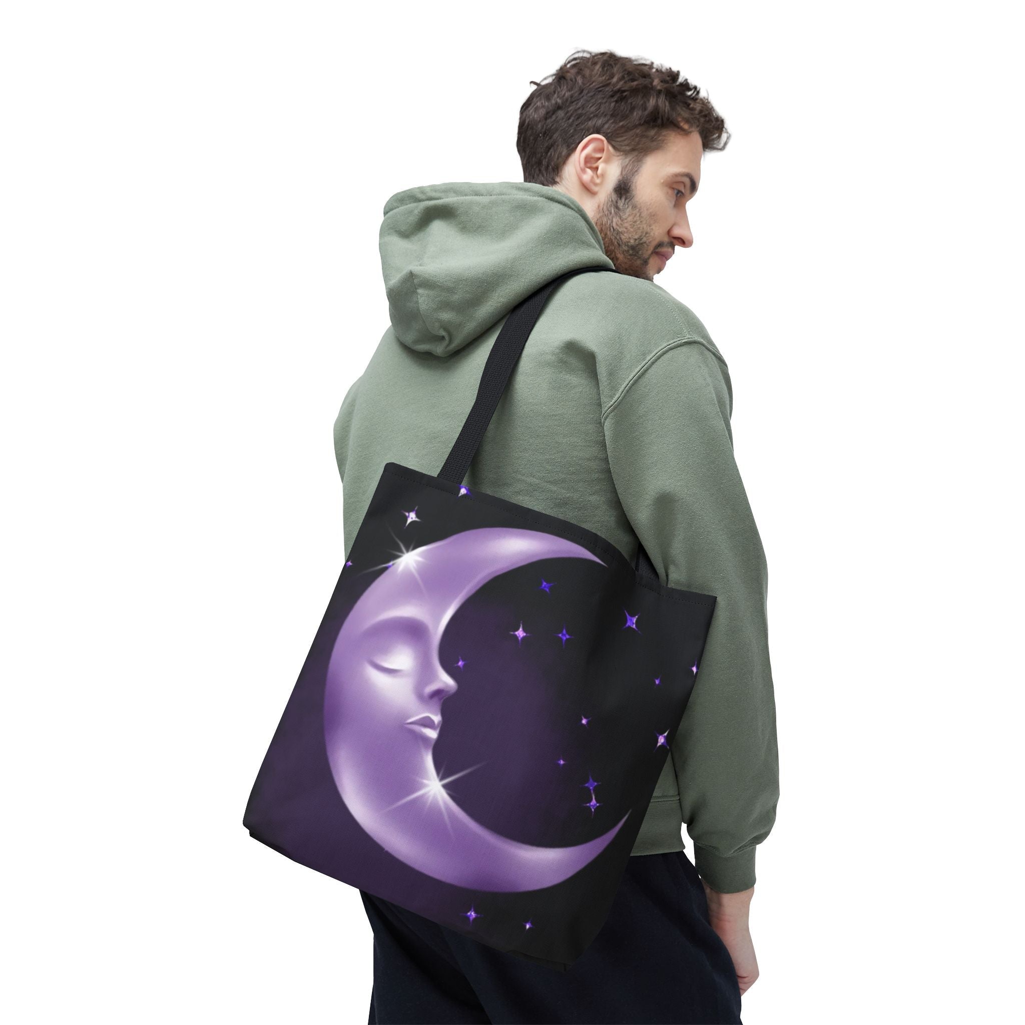 Purple Moon Tote Bag