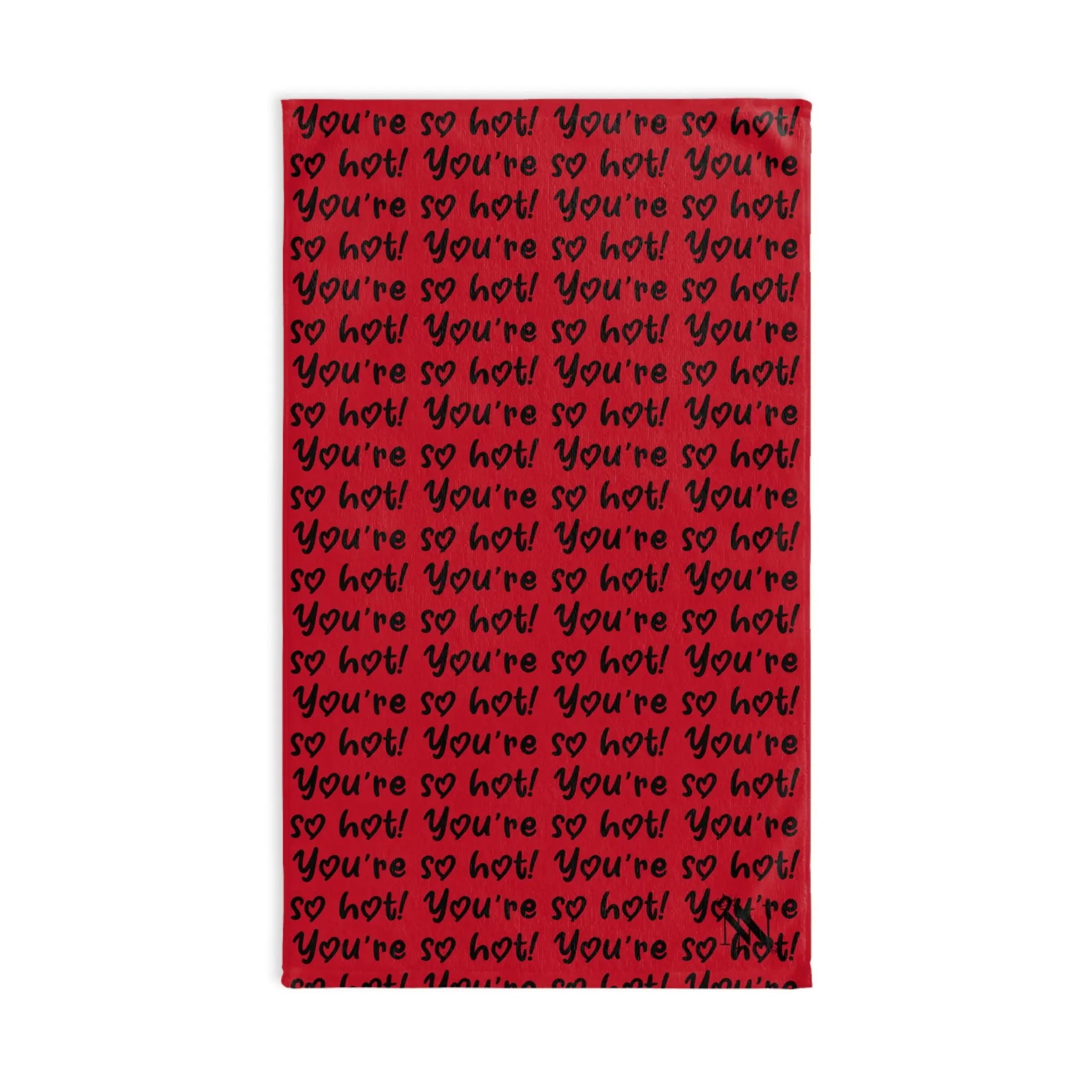 Youâre So Hot! Patterned Red Cum Towel