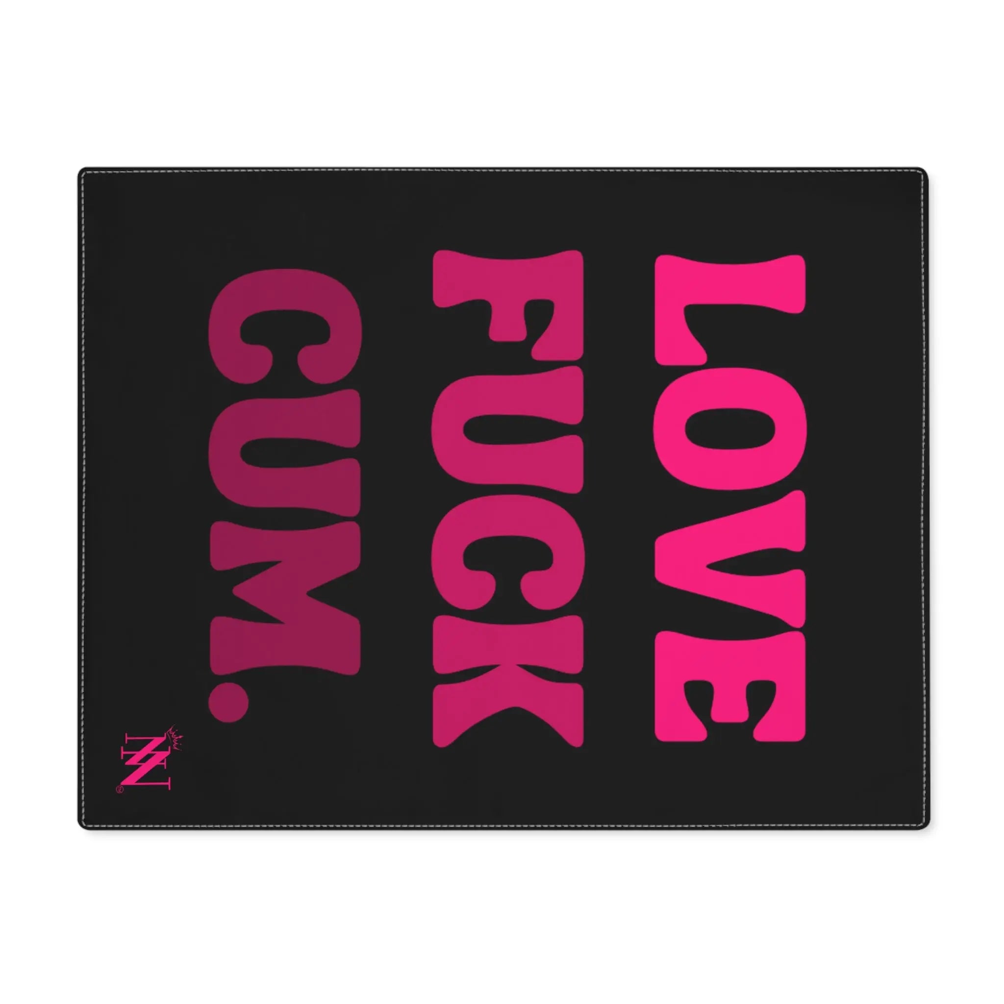 Love Fuck Cum. Nectar Napkins Sex Toy Mat