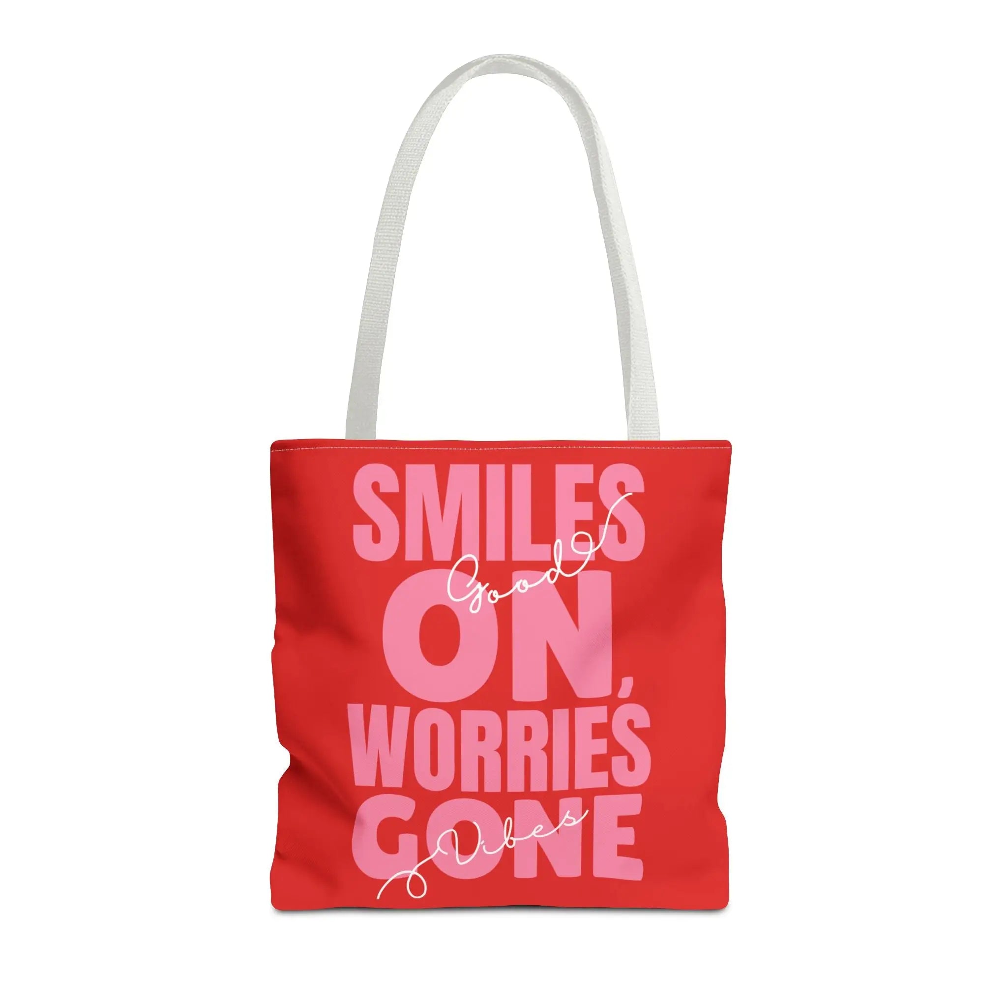 Smiles On Worries Gone Good Vibes | Mix & Match Fun-Flirty Lovers’ Totes