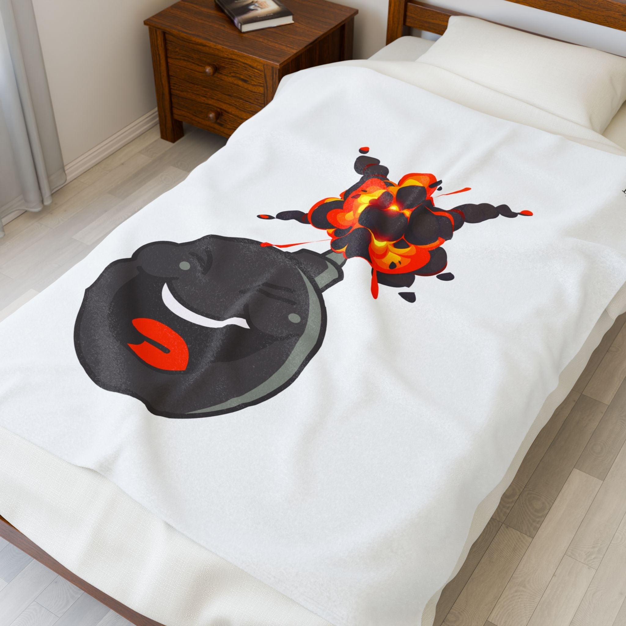 Going to Explode Pop Emoji | Mix & Match Velveteen Fun-Flirty Lovers’ Blankets