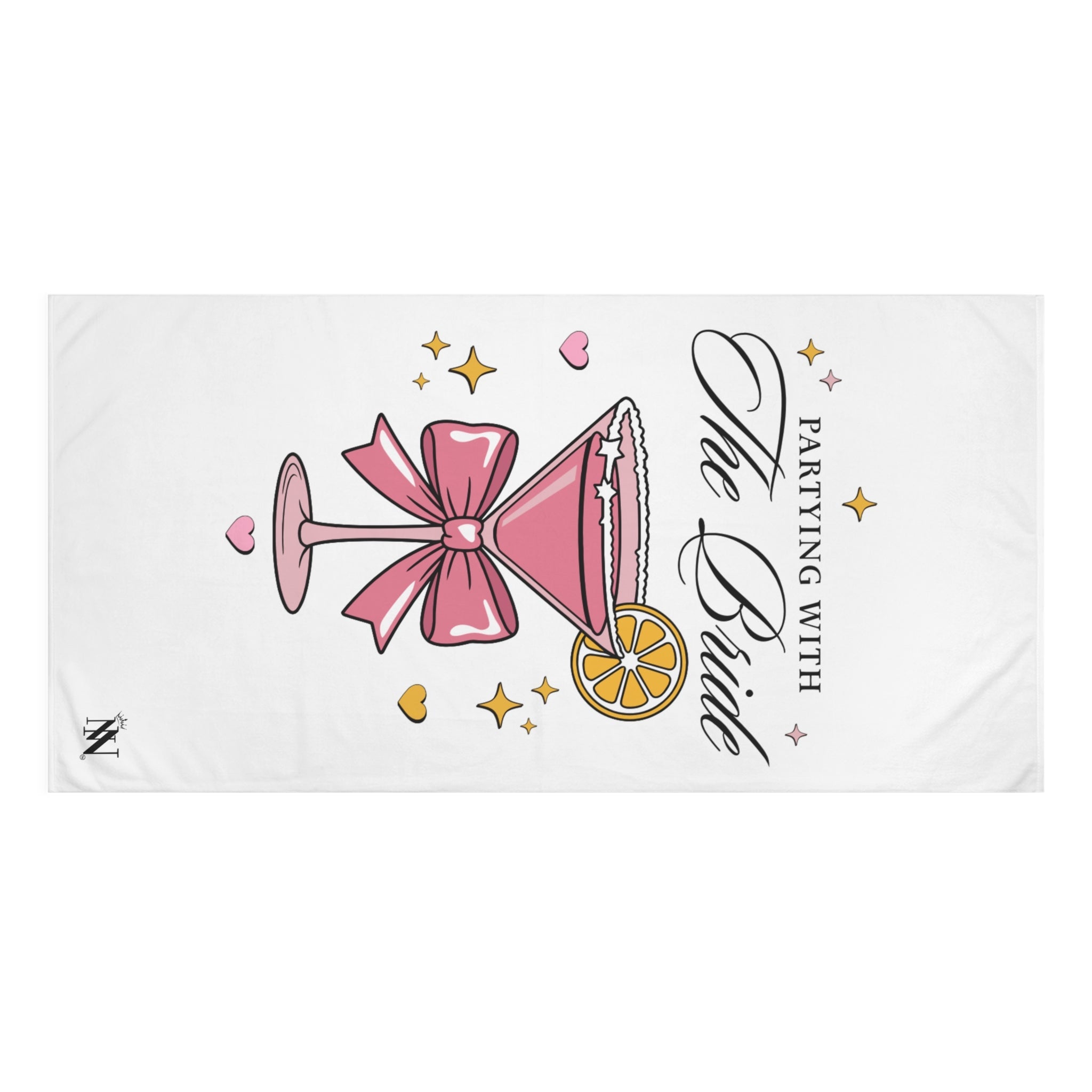 Partying With The Bride Naughty Beach Towel