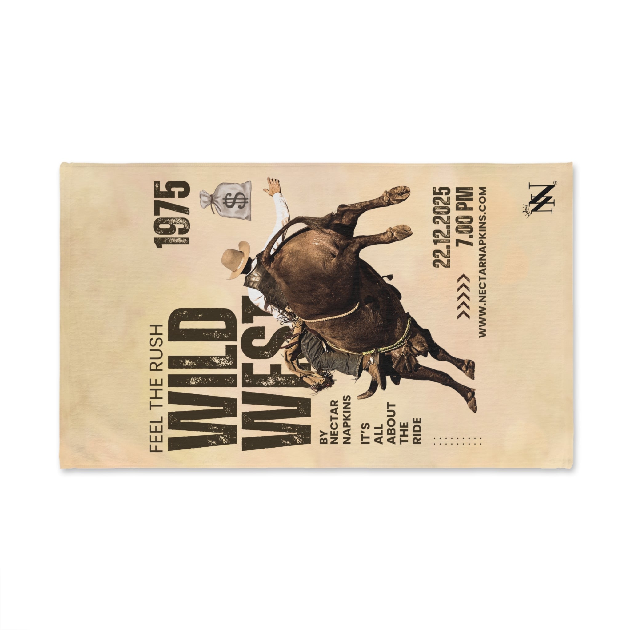 Wild West Poster Classic Large Super Soft Flirty Lovers’ Sex Towels