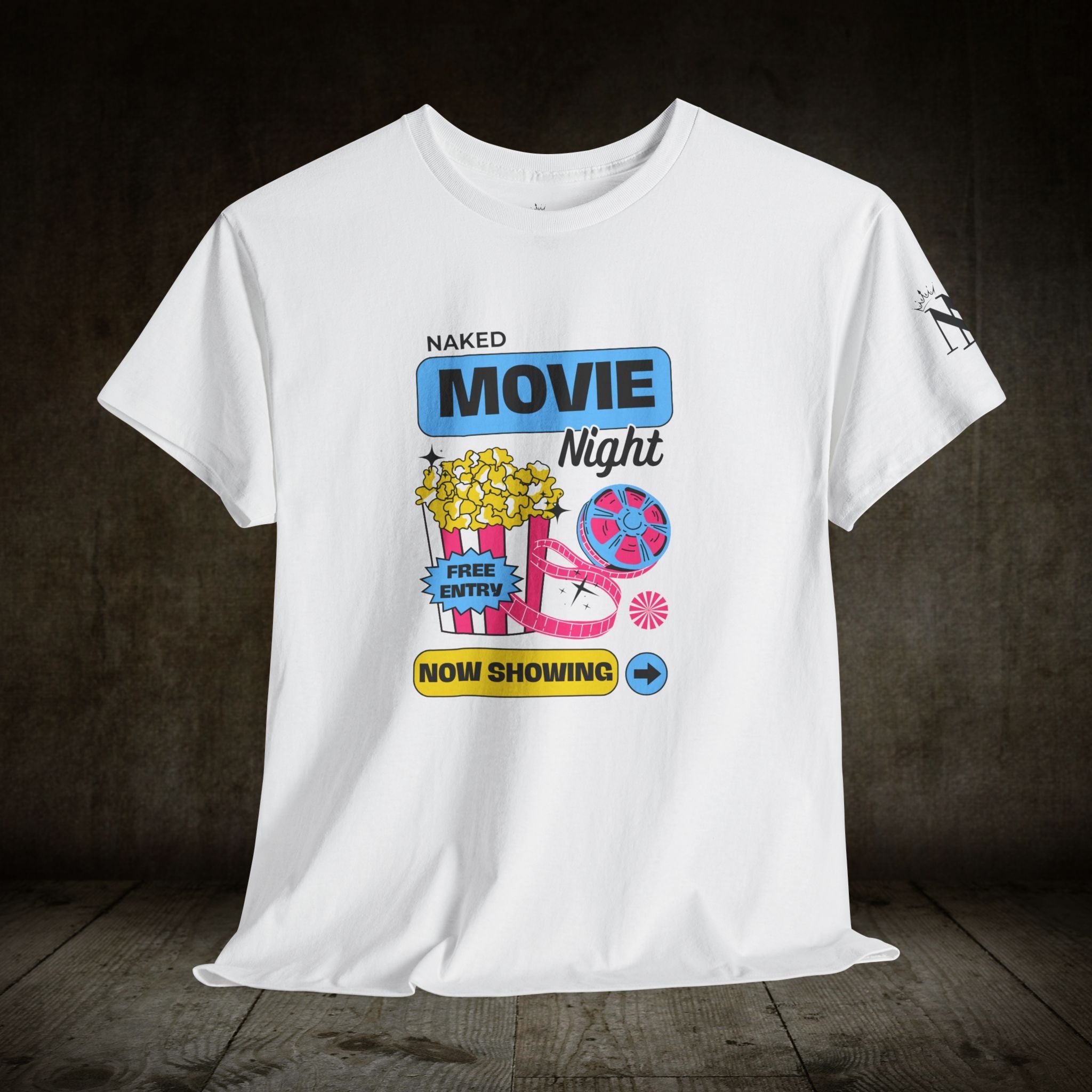 Naked Movie Night | Mix & Match 100% Cotton Unisex Fun-Flirty Lovers’ Tees