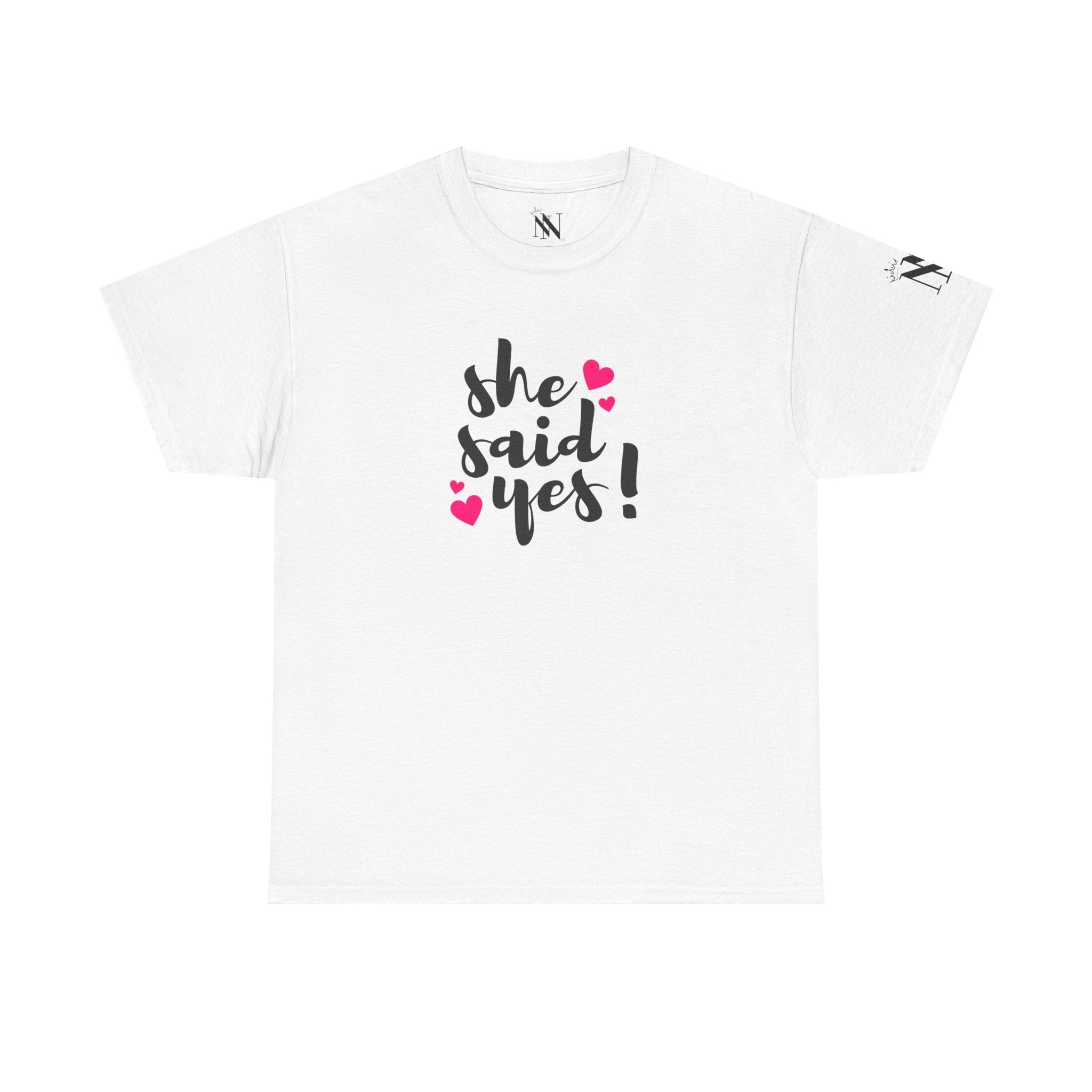 She Said Yes! | Mix & Match Cotton Unisex Fun-Flirty Lovers’ T-Shirts