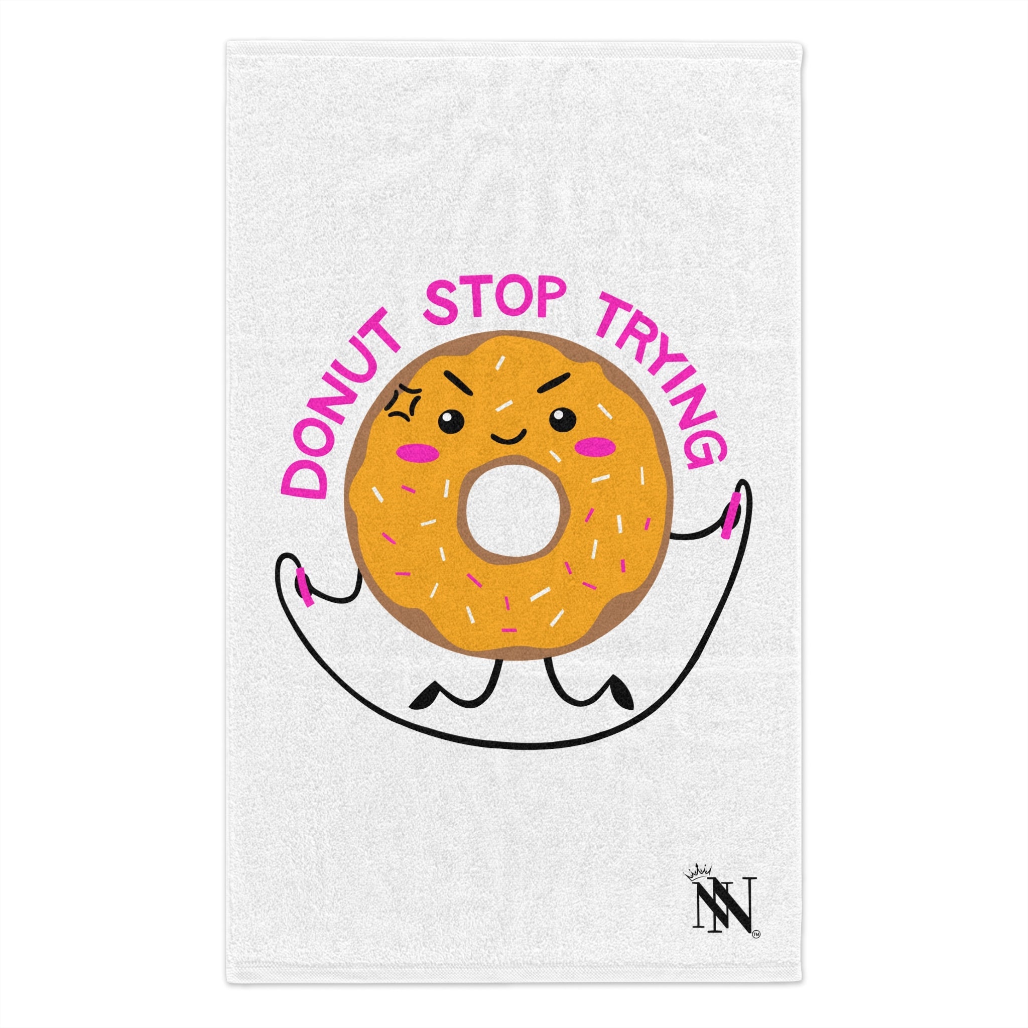Donut Stop Trying | Mix & Match Soft Fun-Flirty Lovers’ Towels