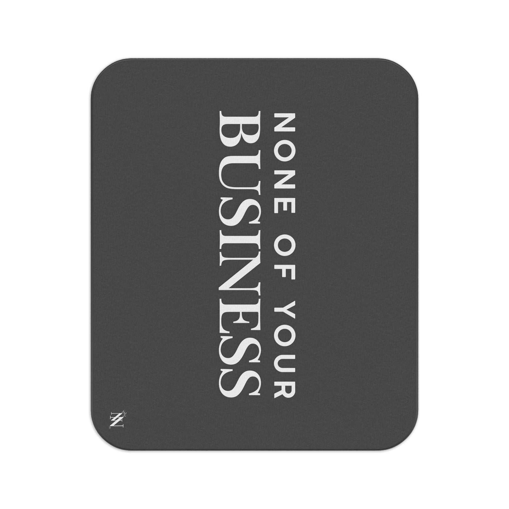 None of Your Business | Mix Match Fun-Flirty Lovers’ Water-Resistant Blankets