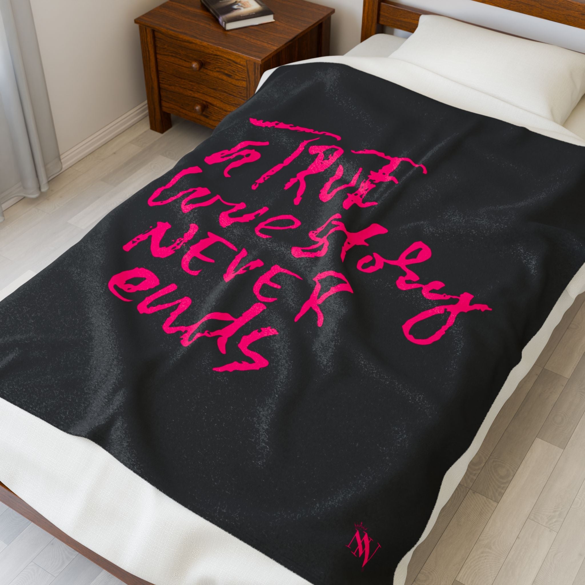 A True Love Story Never Ends | Mix & Match Velveteen Fun-Flirty Lovers’ Blankets