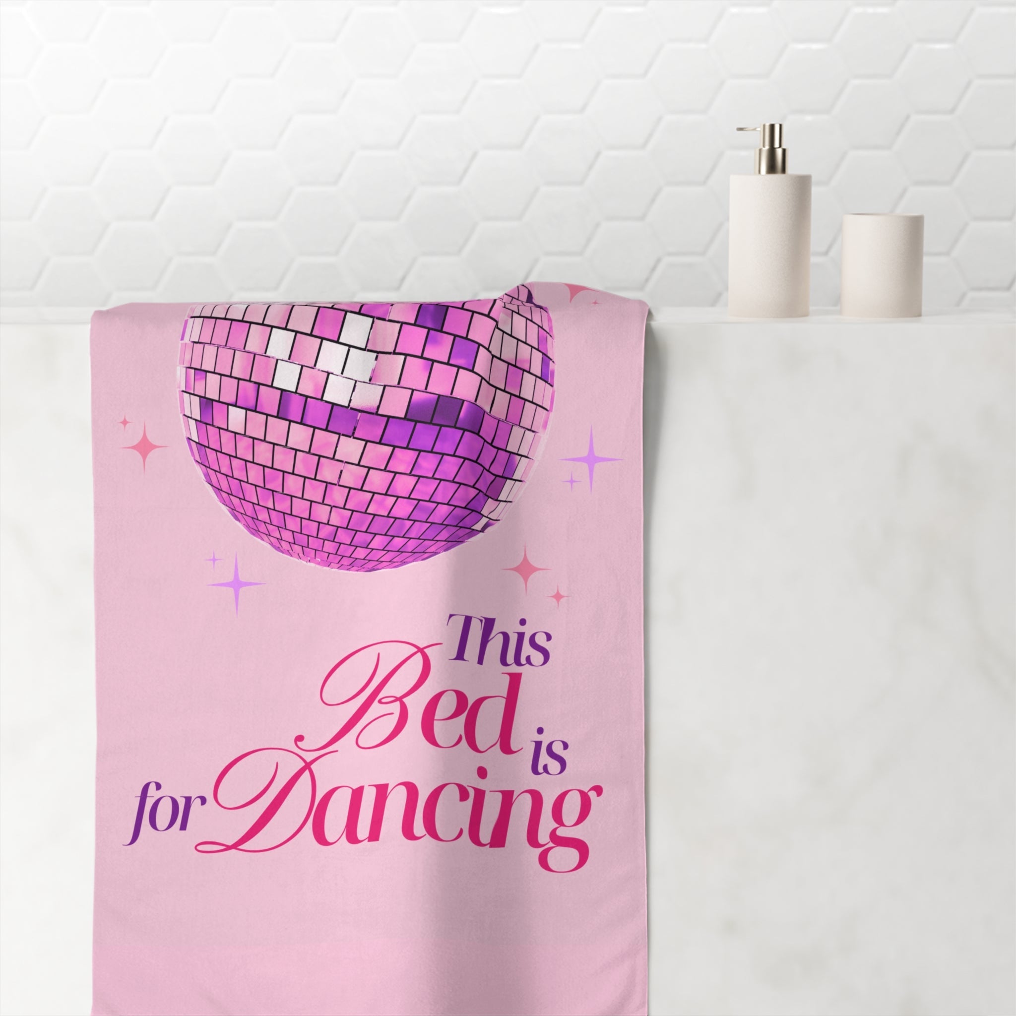 This Bed is for Dancing | Mix & Match XL Fun-Flirty Lovers’ Towels