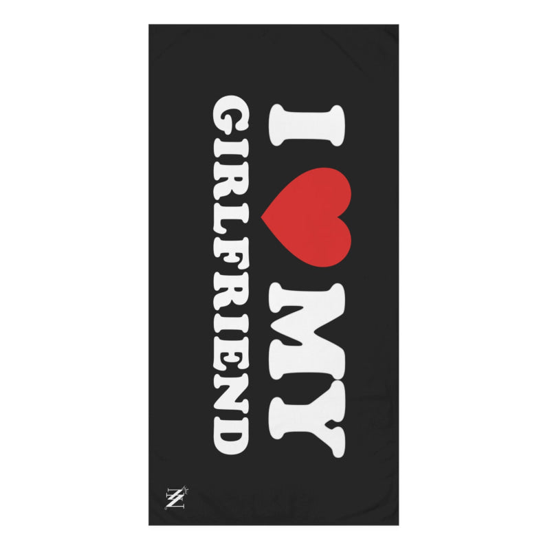 I Love My Girlfriend | Mix & Match XL Fun-Flirty Lovers’ Towels