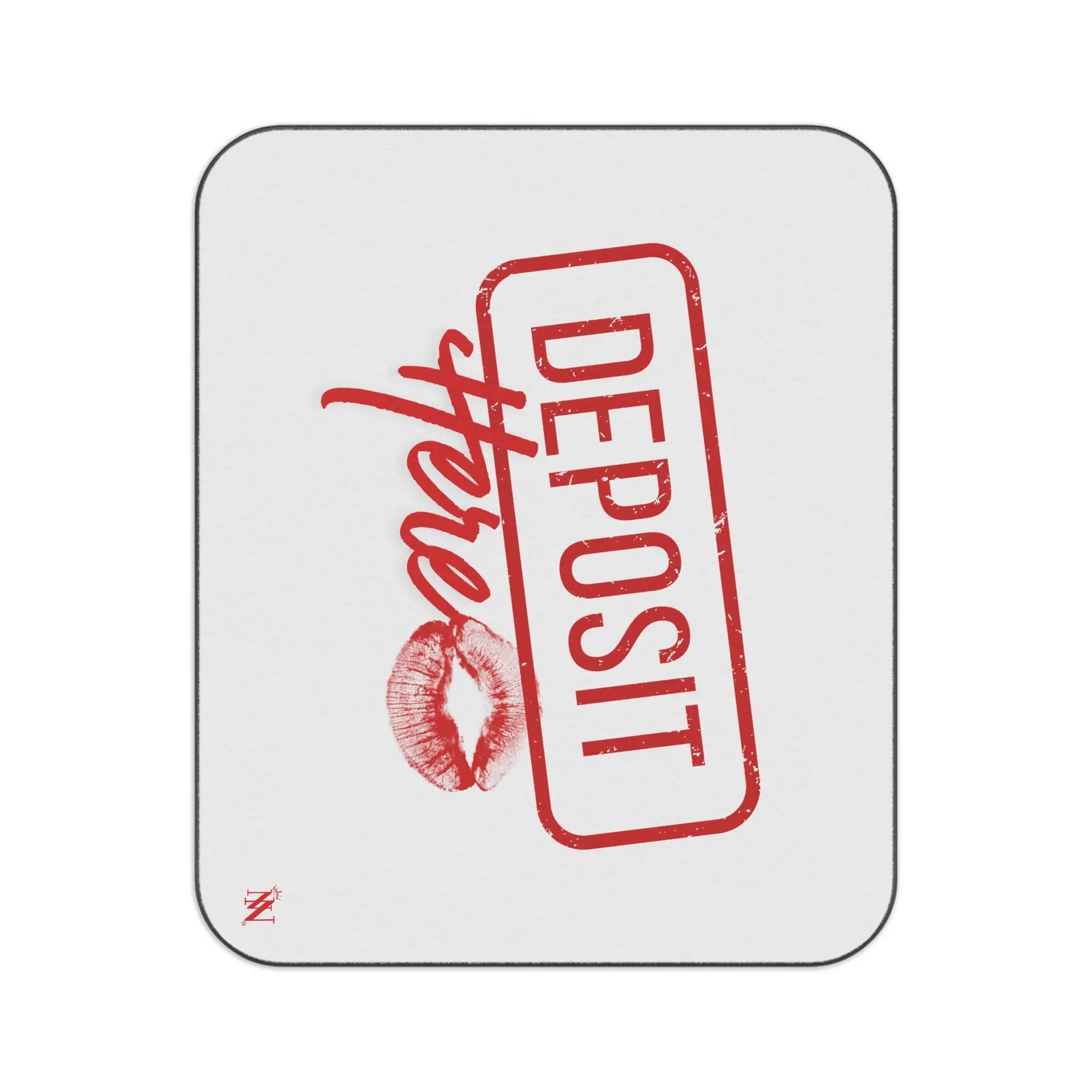 Deposit Here with a Kiss | Mix Match Fun-Flirty Lovers’ Water-Resistant Blankets