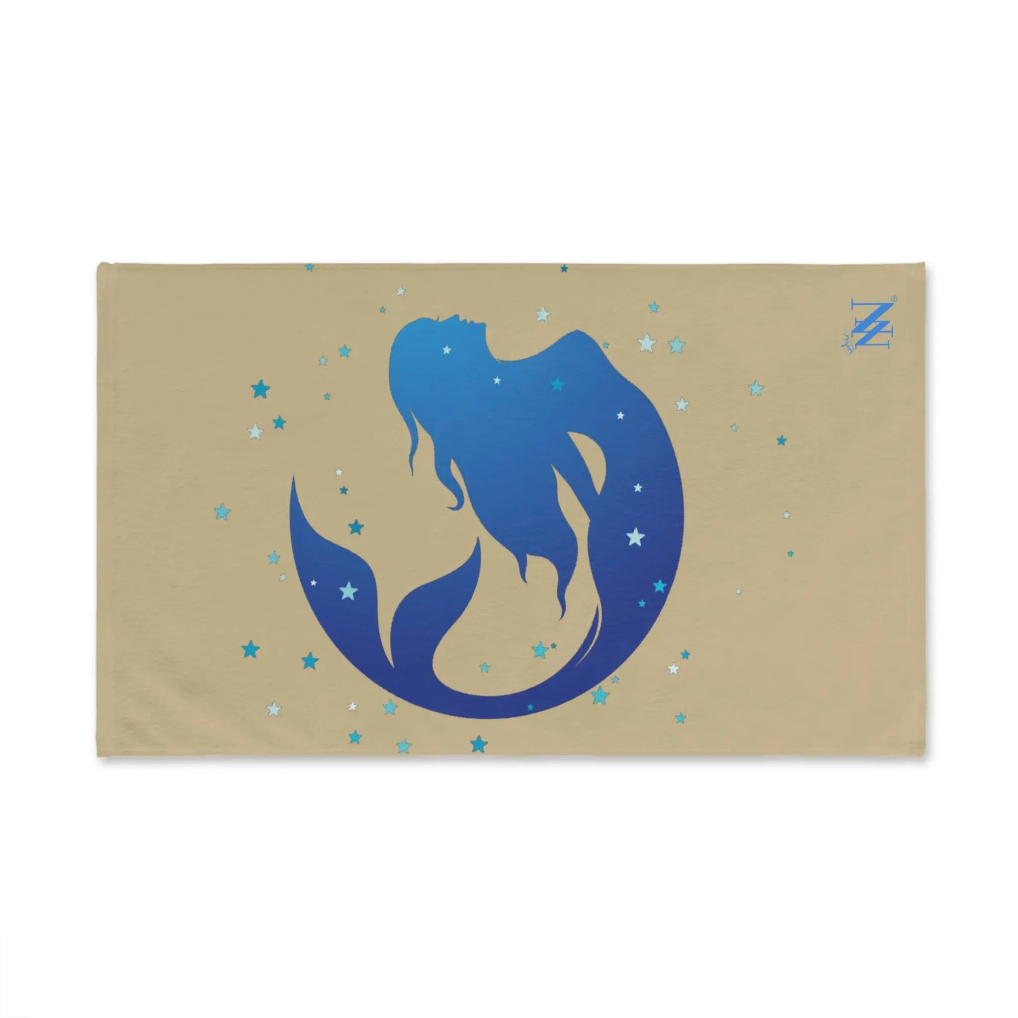Mermaid Blue Stars Gold Cum Towel