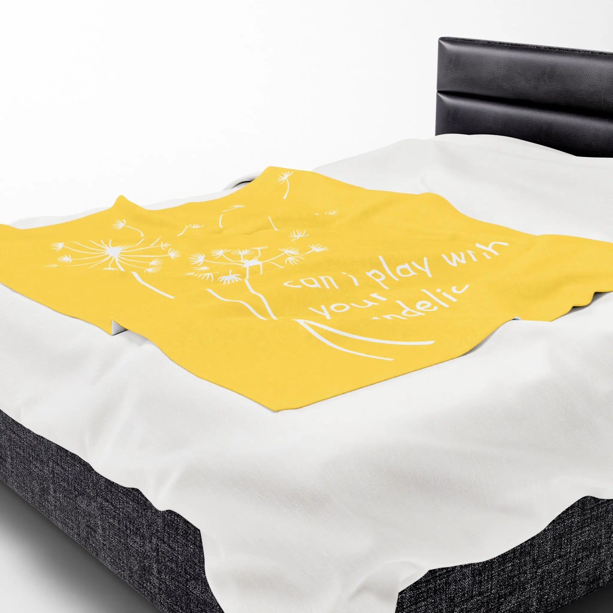 Can I Play With Your Dandelion? | Mix & Match Velveteen Fun-Flirty Lovers’ Blankets