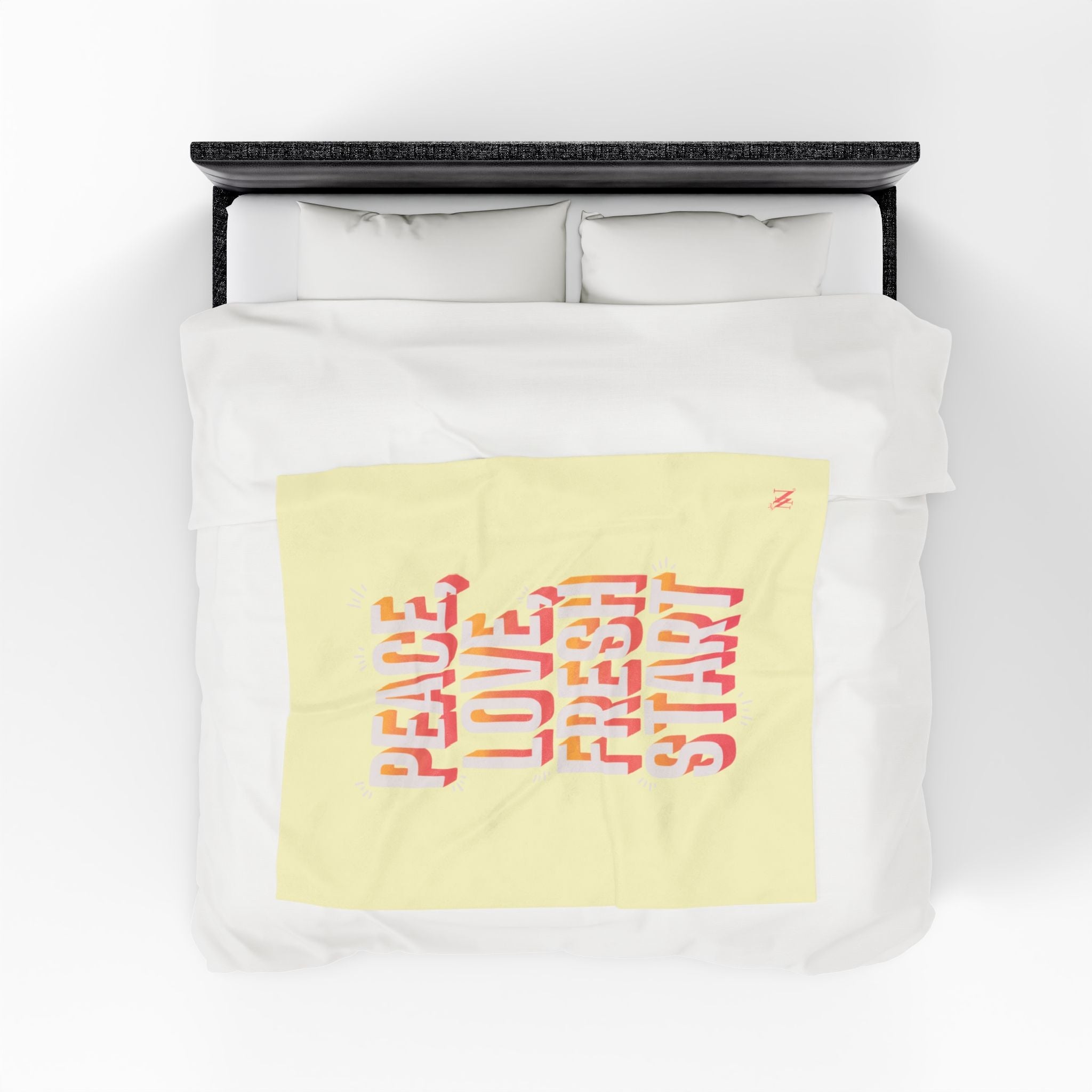Peace Love Fresh Start | Mix & Match Velveteen Fun-Flirty Lovers’ Blankets