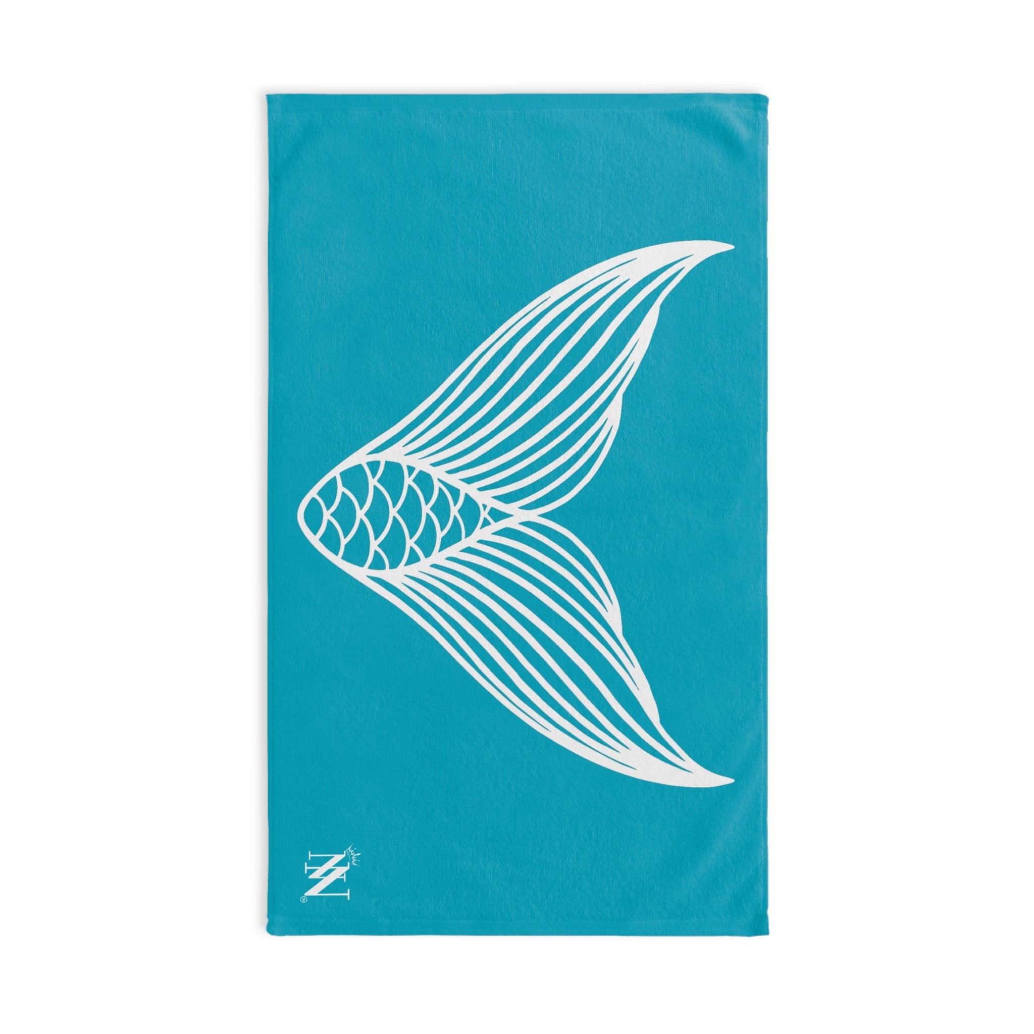 Mermaid Tail Teal Cum Towel