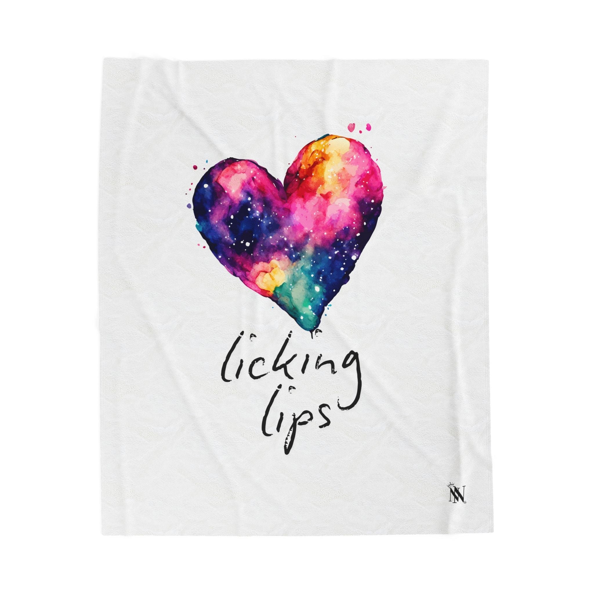 Love Licking Lips | Mix & Match Velveteen Fun-Flirty Lovers’ Blankets