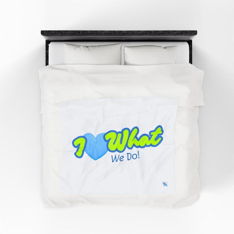 I Love What We Do! | Mix & Match Soft Fun-Flirty Lovers’ Blankets