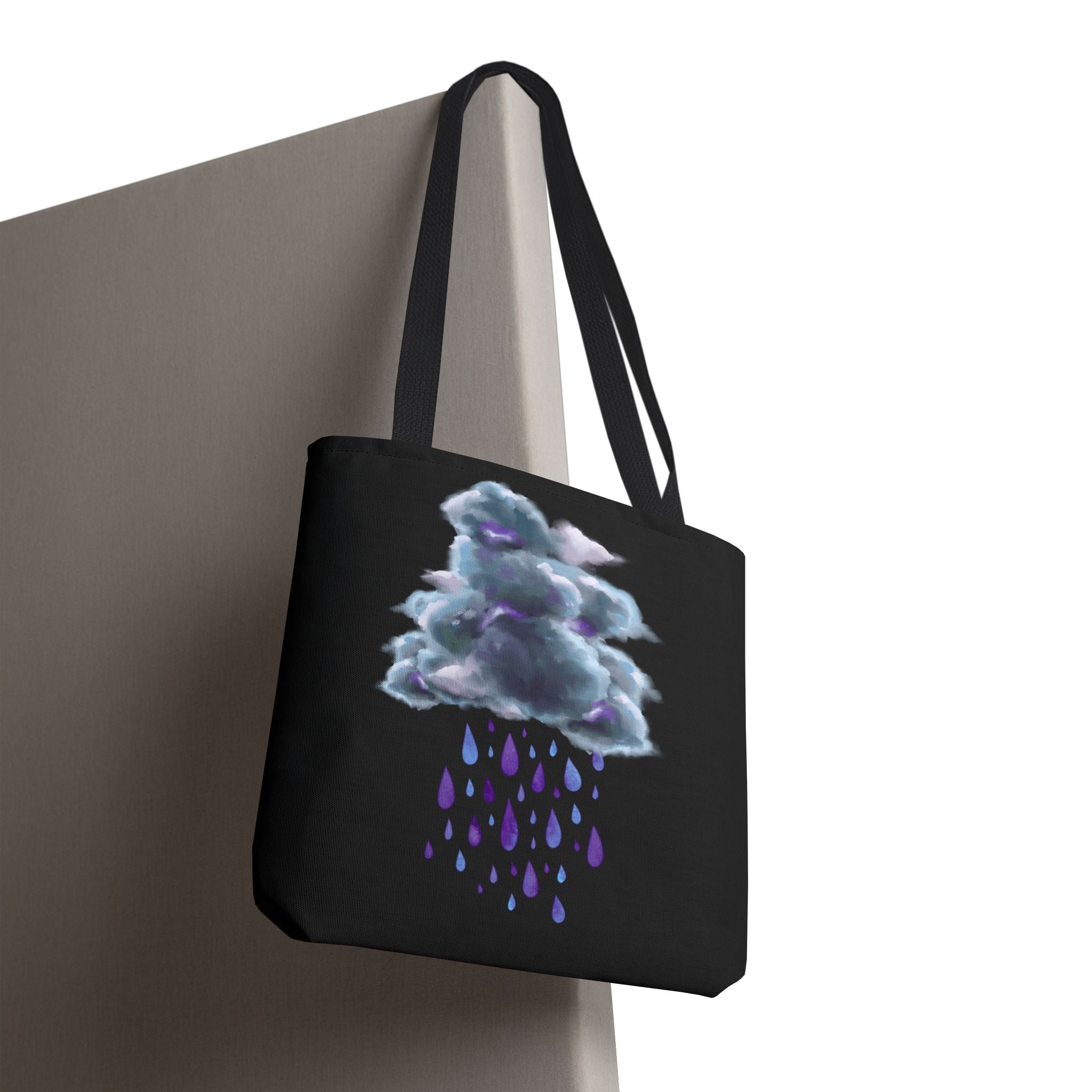 Purple Rain Cloud Tote Bag