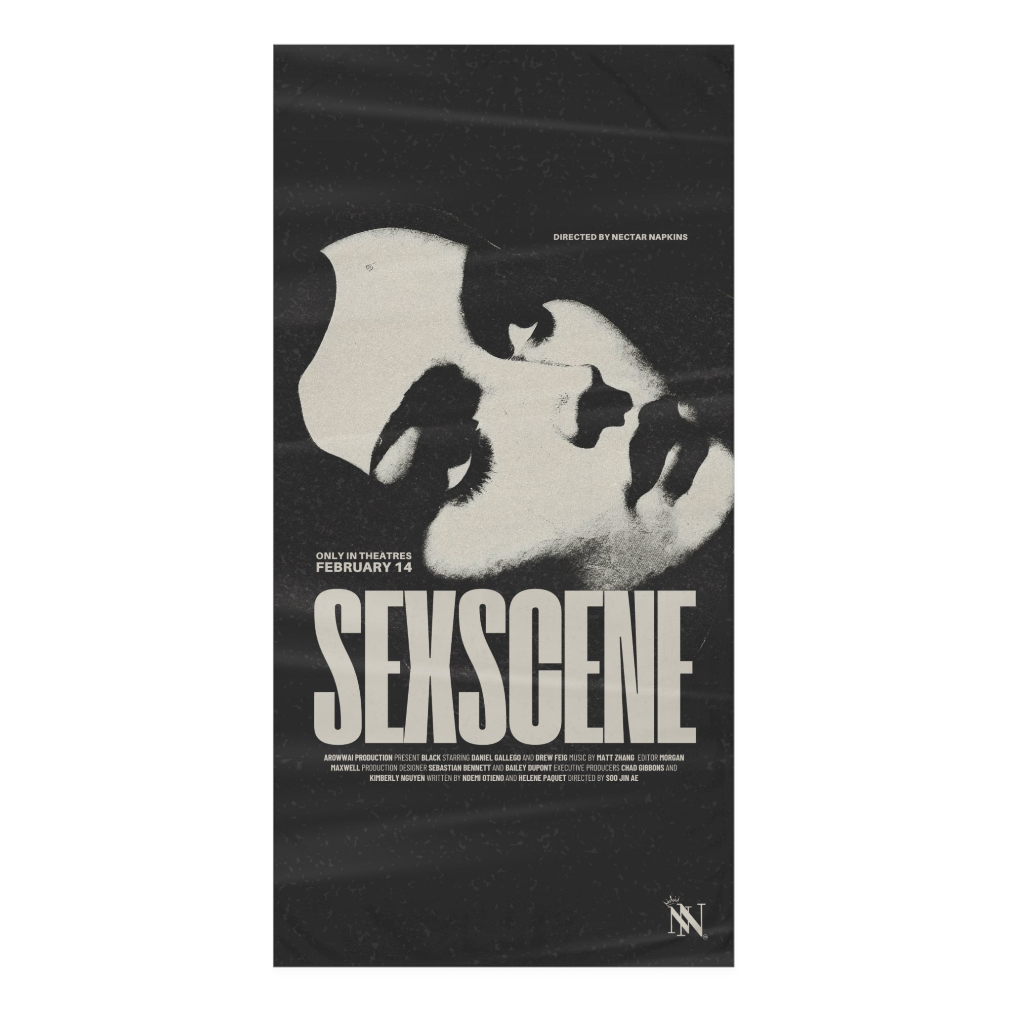 Sex Scene Movie Poster | Mix & Match XL Fun-Flirty Lovers’ Towels