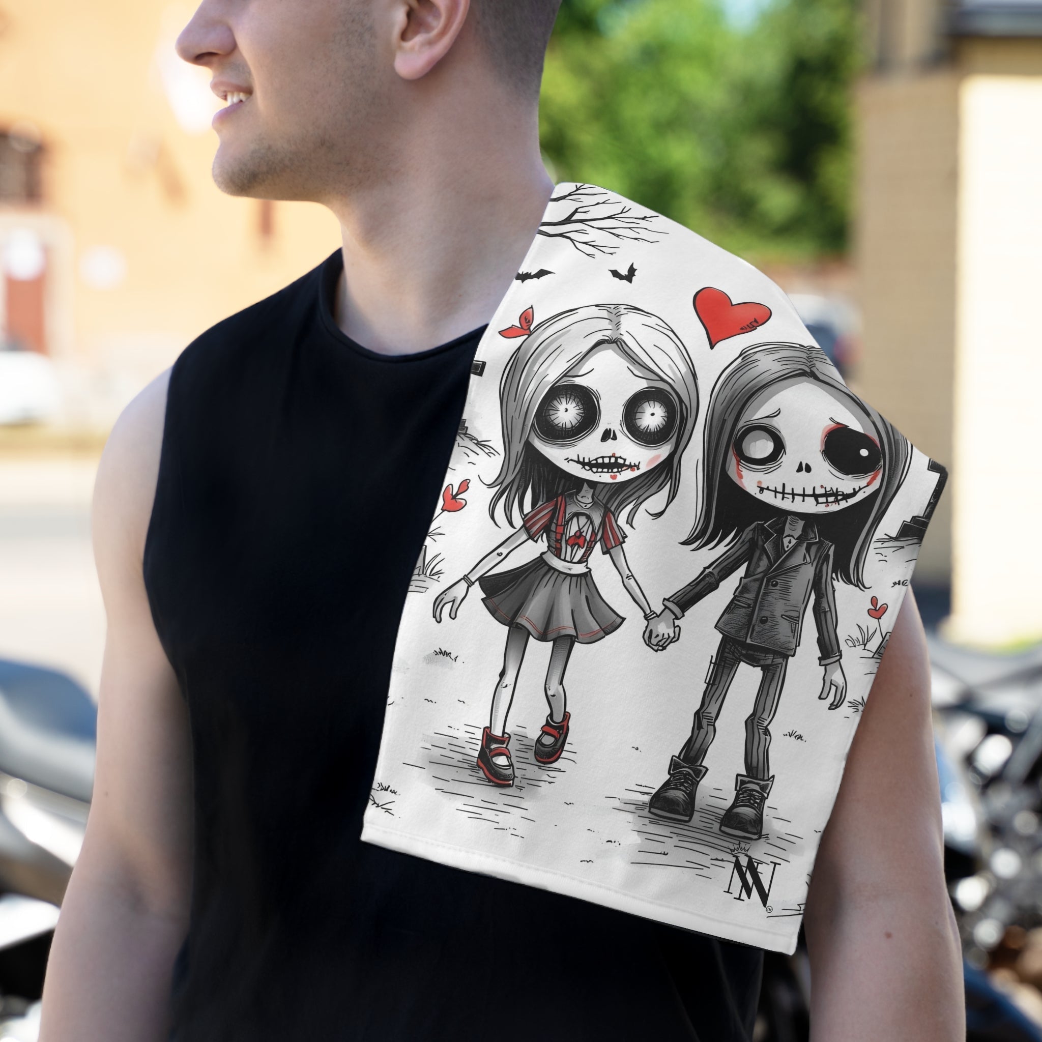 Even in Death | Mix & Match Soft Fun-Flirty Lovers’ Towels